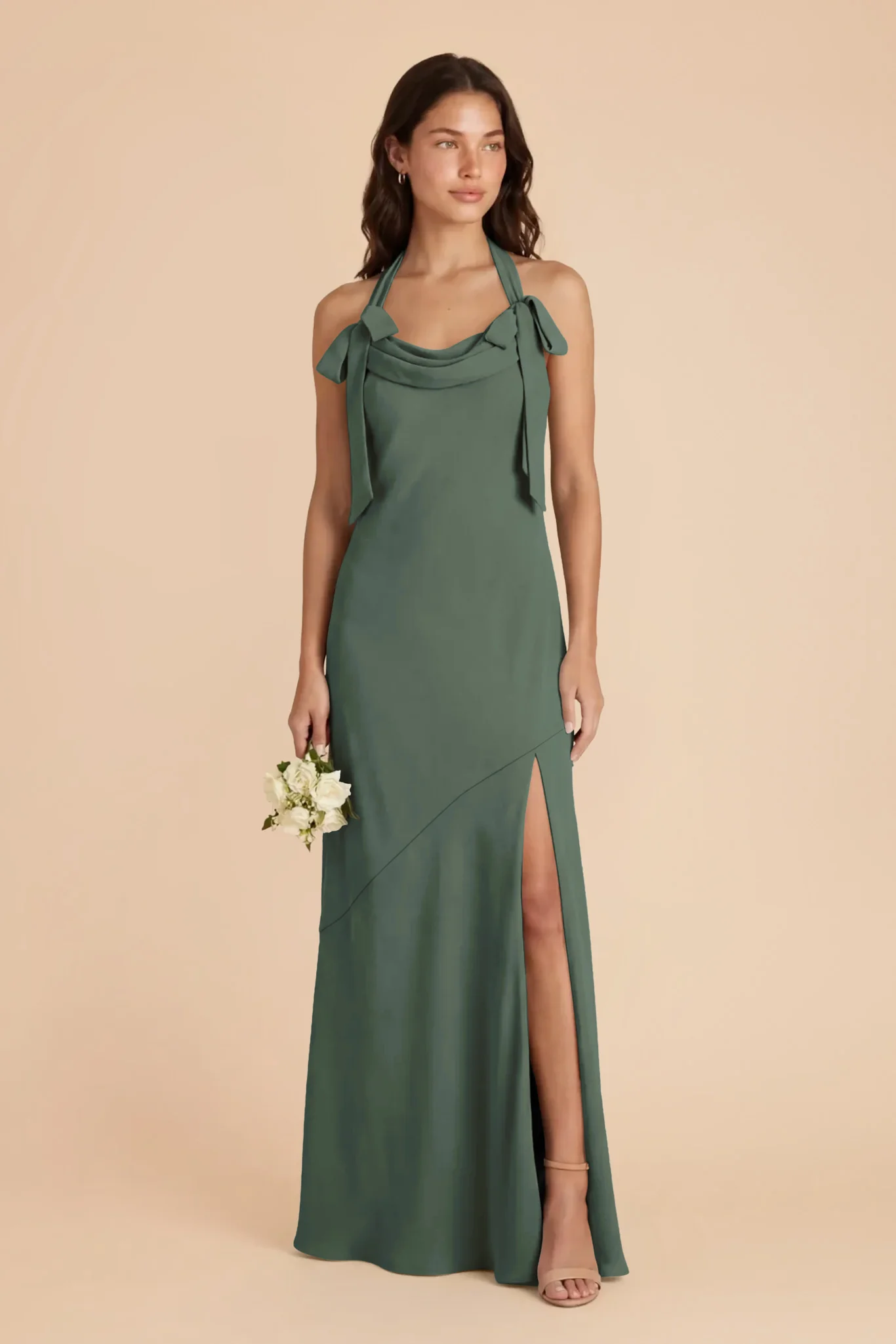 Sophia Chiffon Dress - Eucalyptus - Image 4