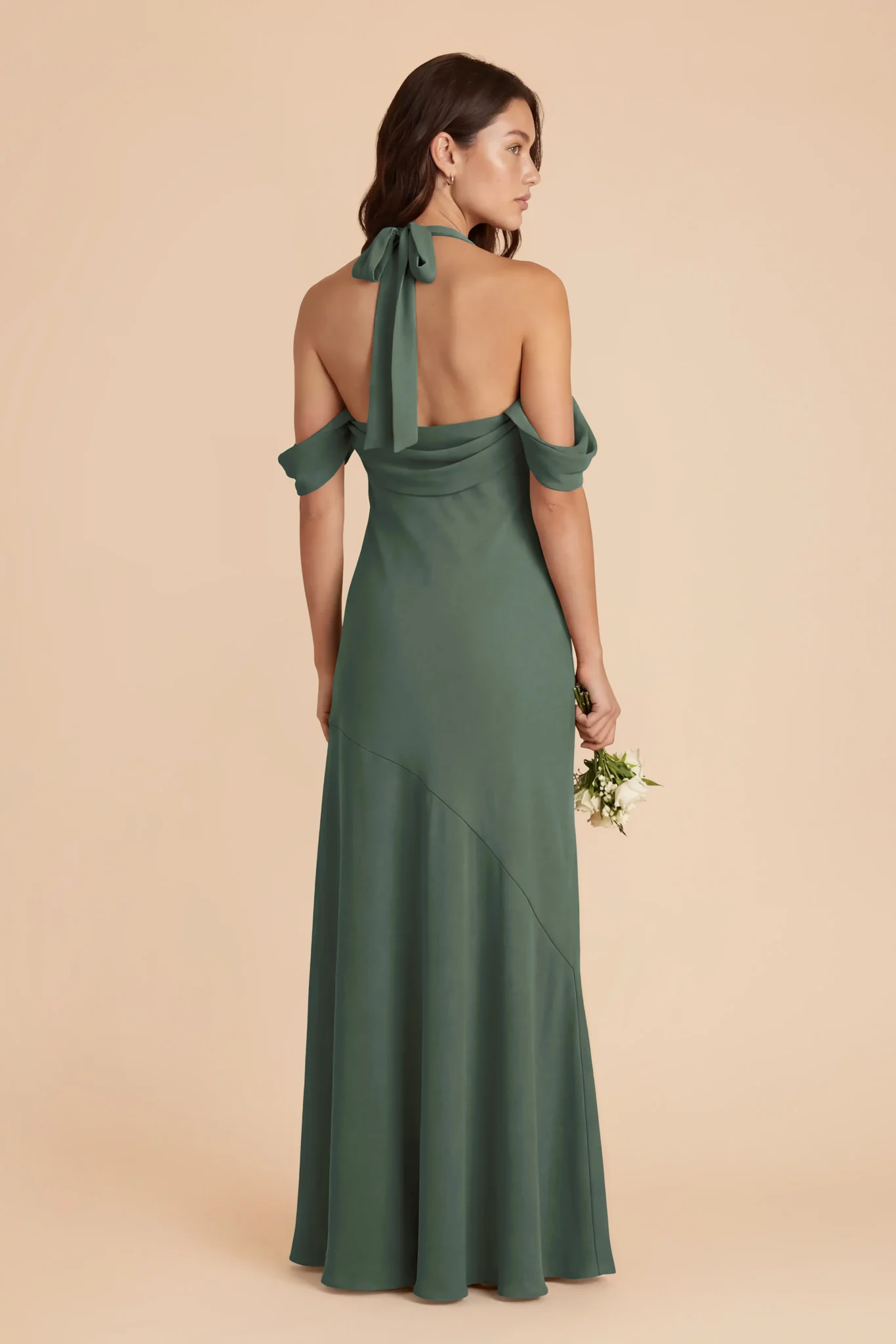 Sophia Chiffon Dress - Eucalyptus - Image 6