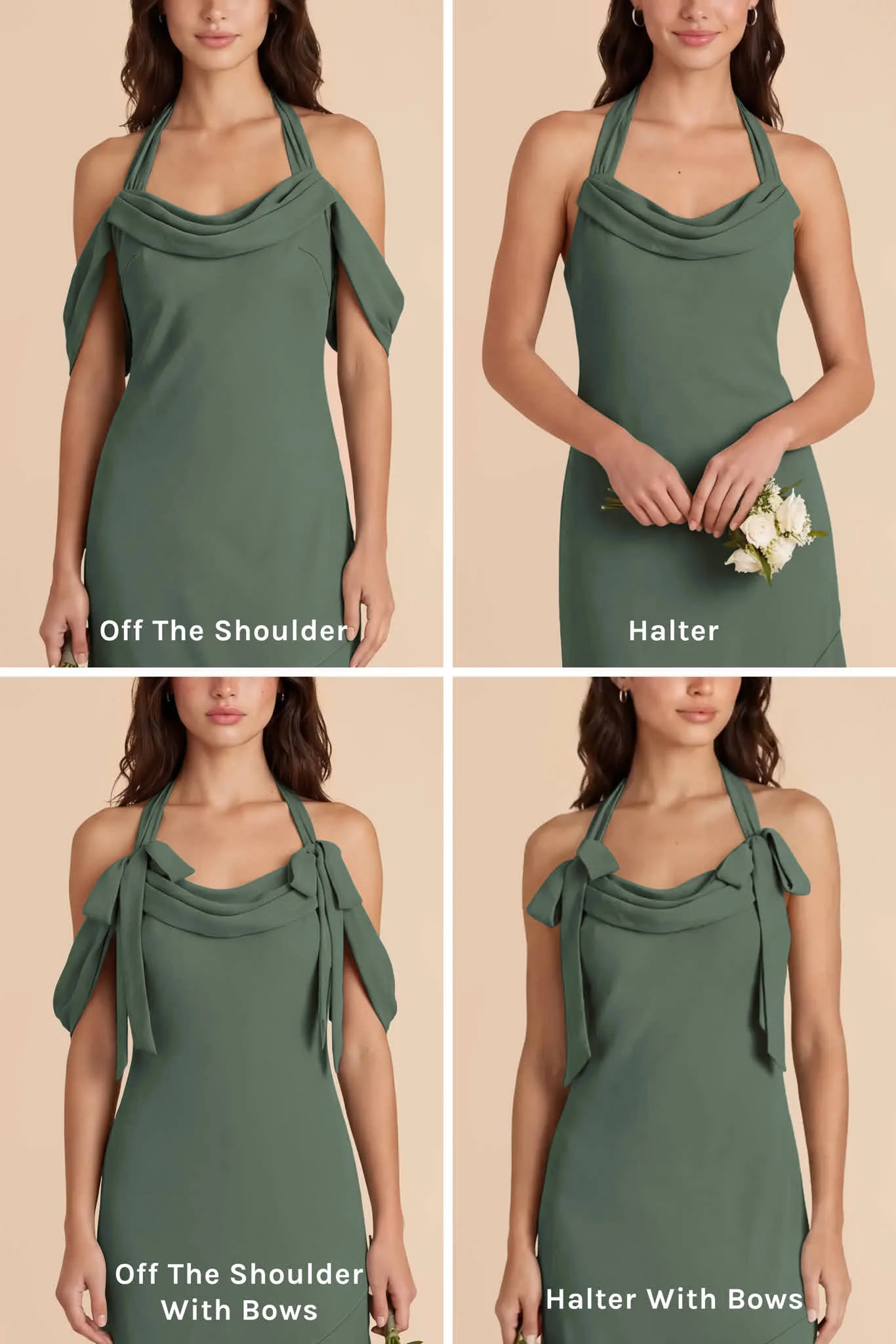 Sophia Chiffon Dress - Eucalyptus - Image 8