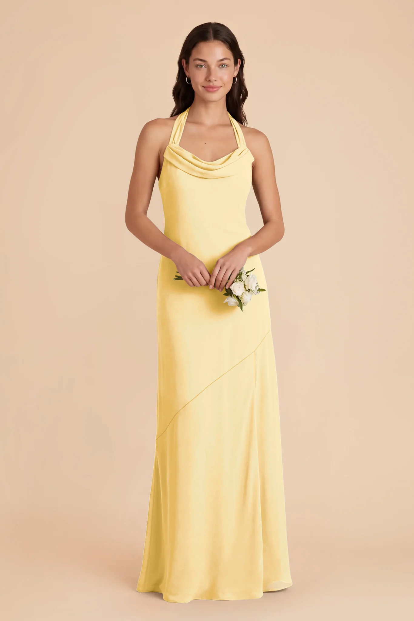 Sophia Chiffon Dress - Lemon Sorbet - Image 3