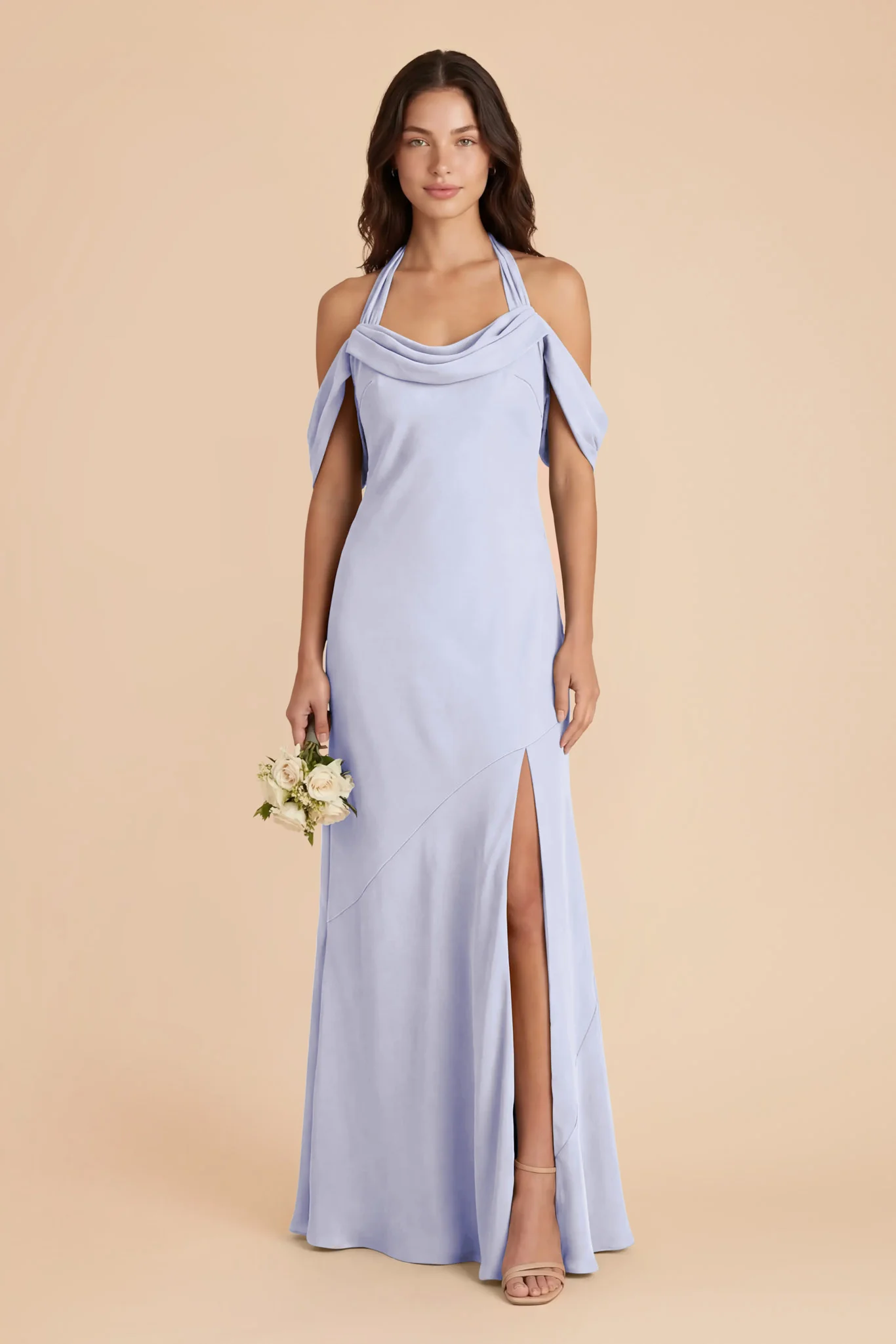 Sophia Chiffon Dress - Periwinkle Blue - Image 2