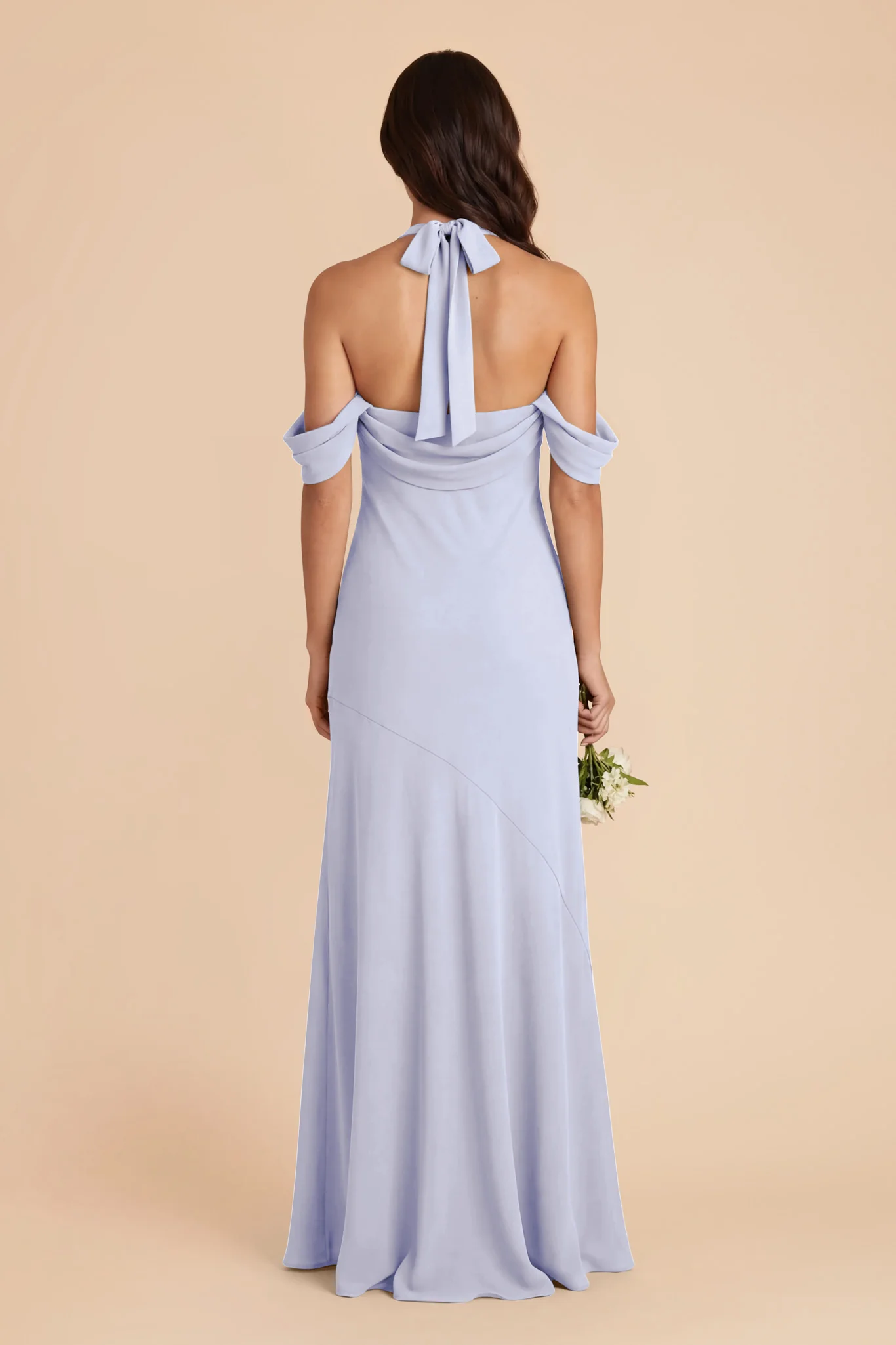 Sophia Chiffon Dress - Periwinkle Blue - Image 7