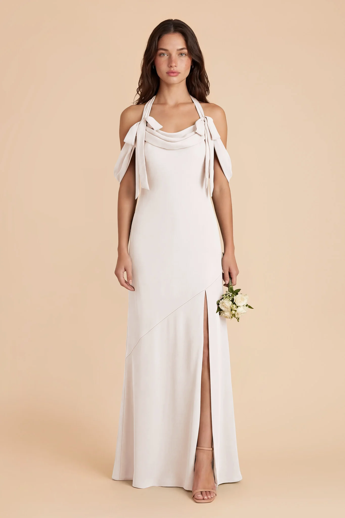 Sophia Chiffon Dress - White