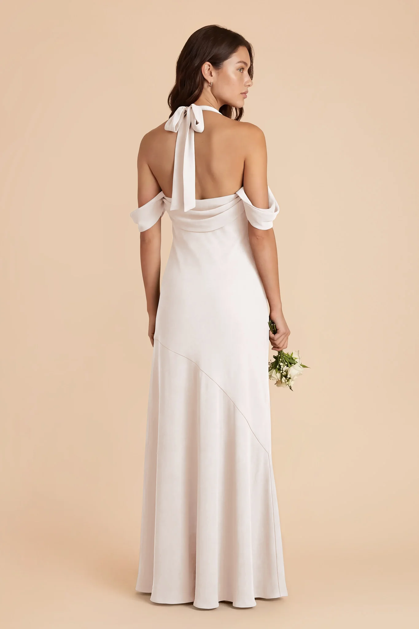 Sophia Chiffon Dress - White - Image 3