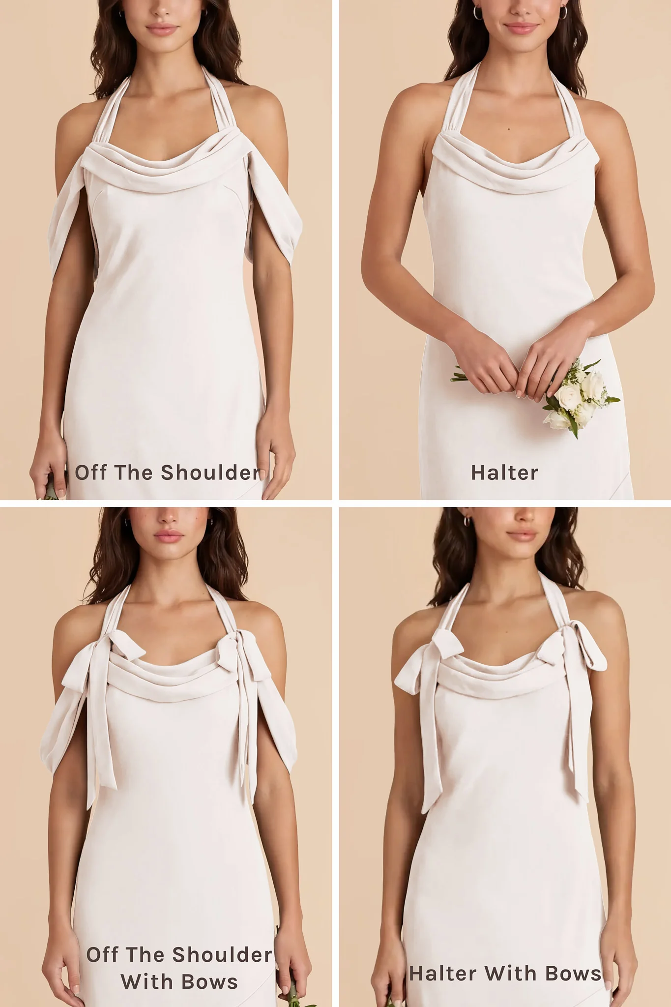 Sophia Chiffon Dress - White - Image 5