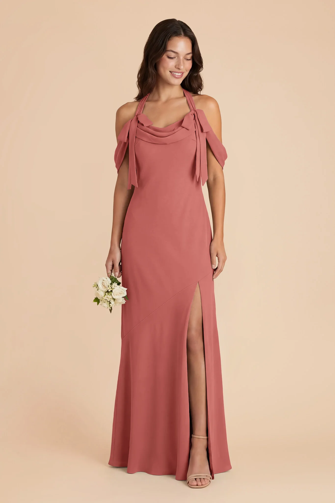 Sophia Chiffon Dress - Wild Rose - Image 2