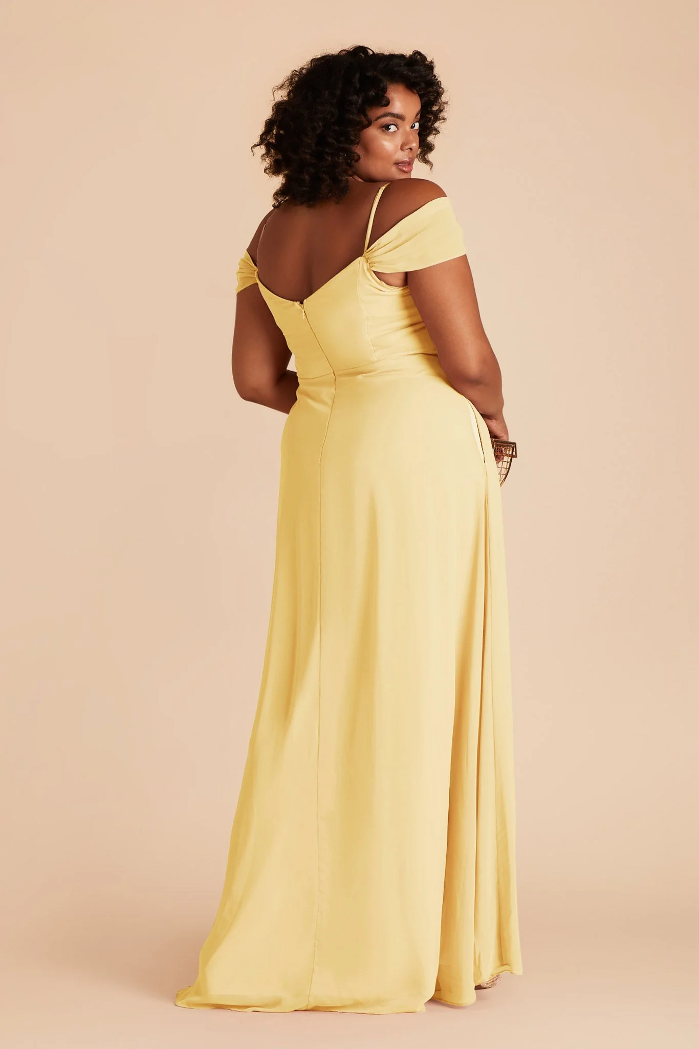 Spence Chiffon Dress - Lemon Sorbet - Image 6