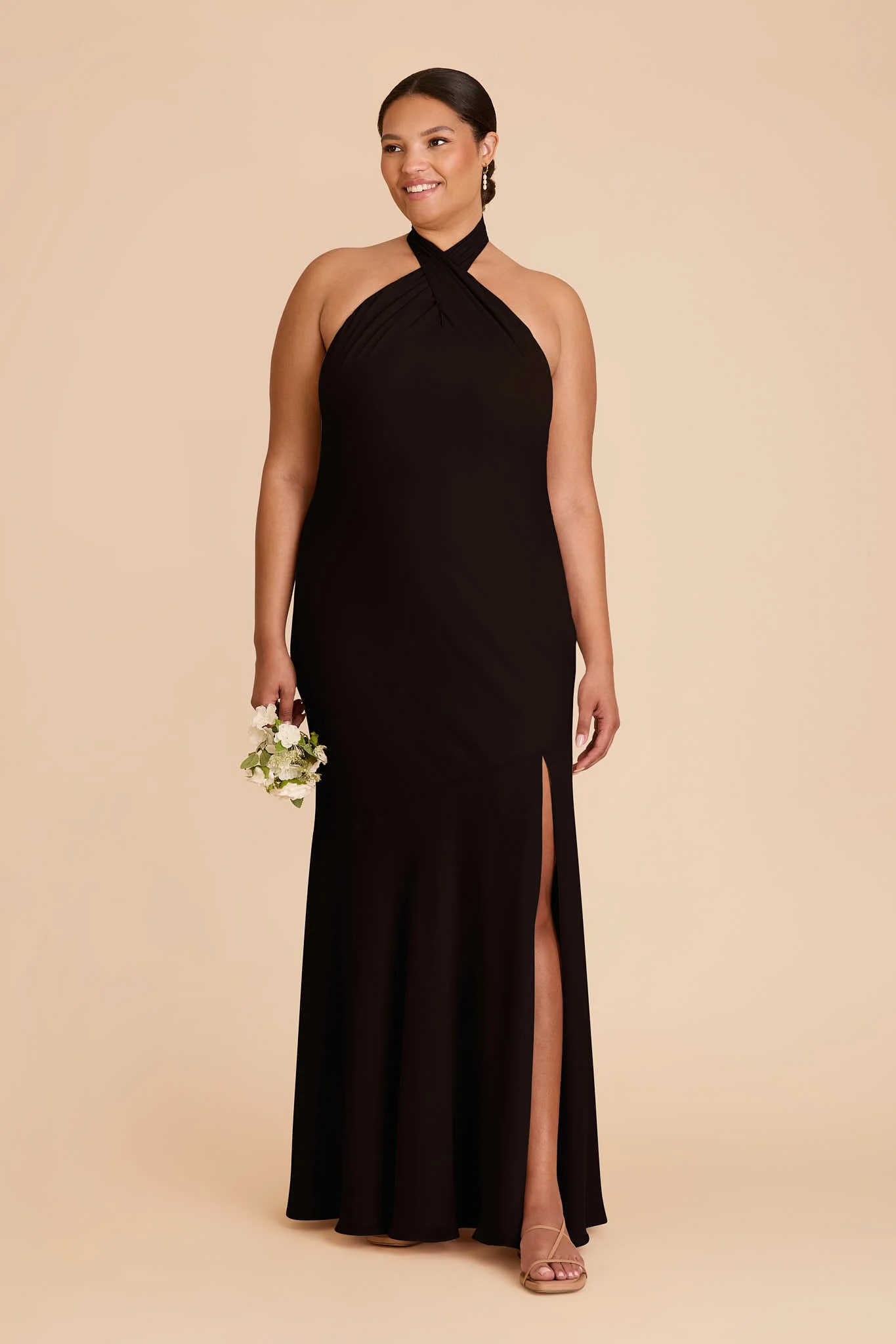 Stephanie Chiffon Dress - Black - Image 6