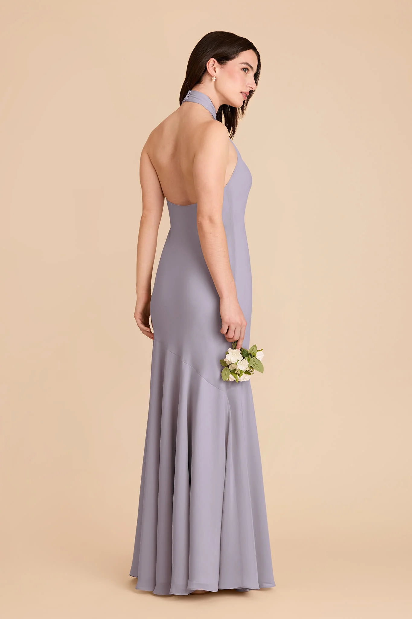 Stephanie Chiffon Dress - Dusty Lilac - Image 4