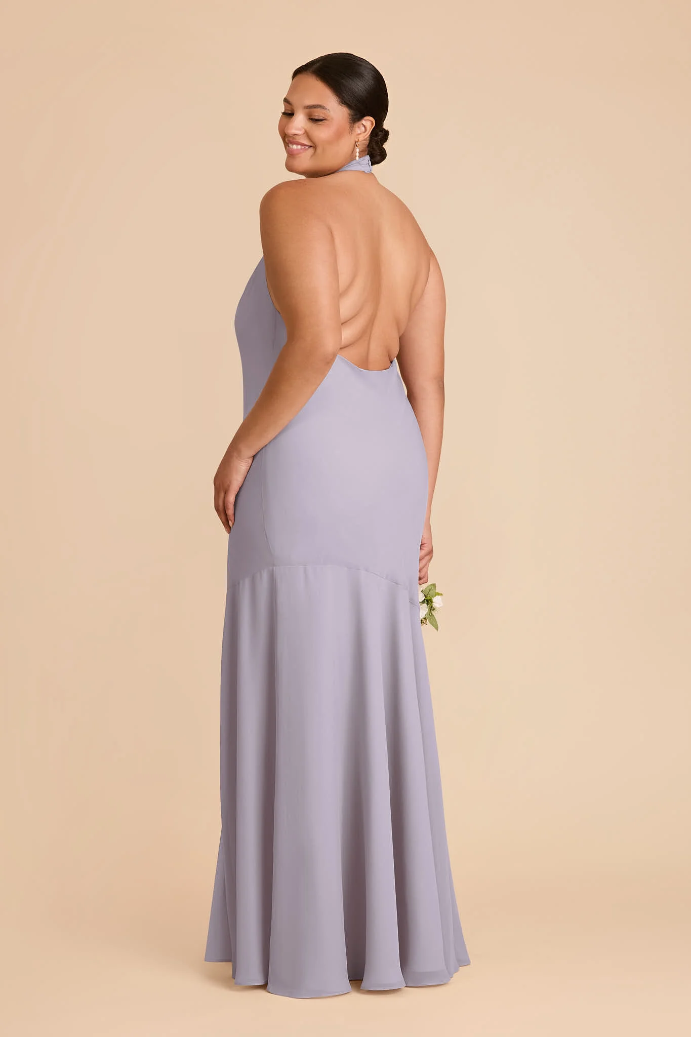Stephanie Chiffon Dress - Dusty Lilac - Image 7