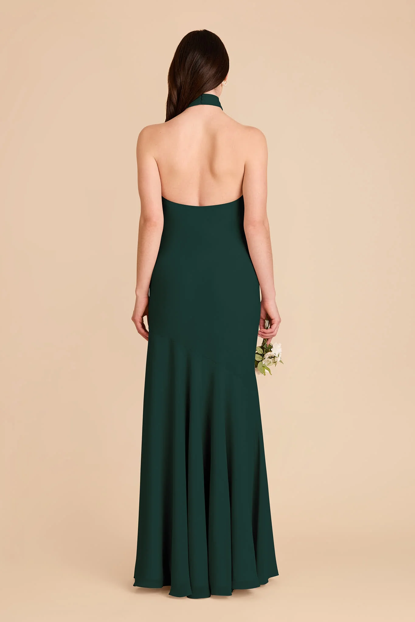 Stephanie Chiffon Dress - Emerald - Image 5
