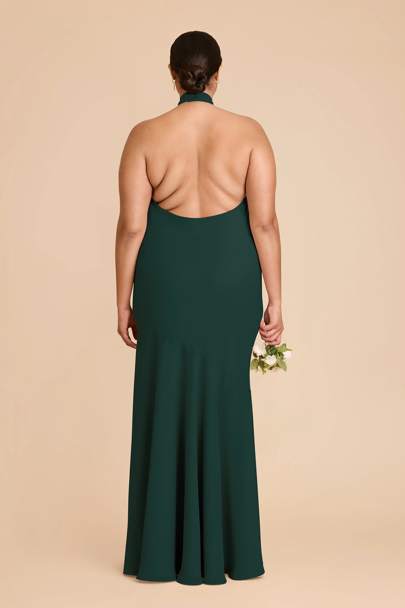 Stephanie Chiffon Dress - Emerald - Image 8