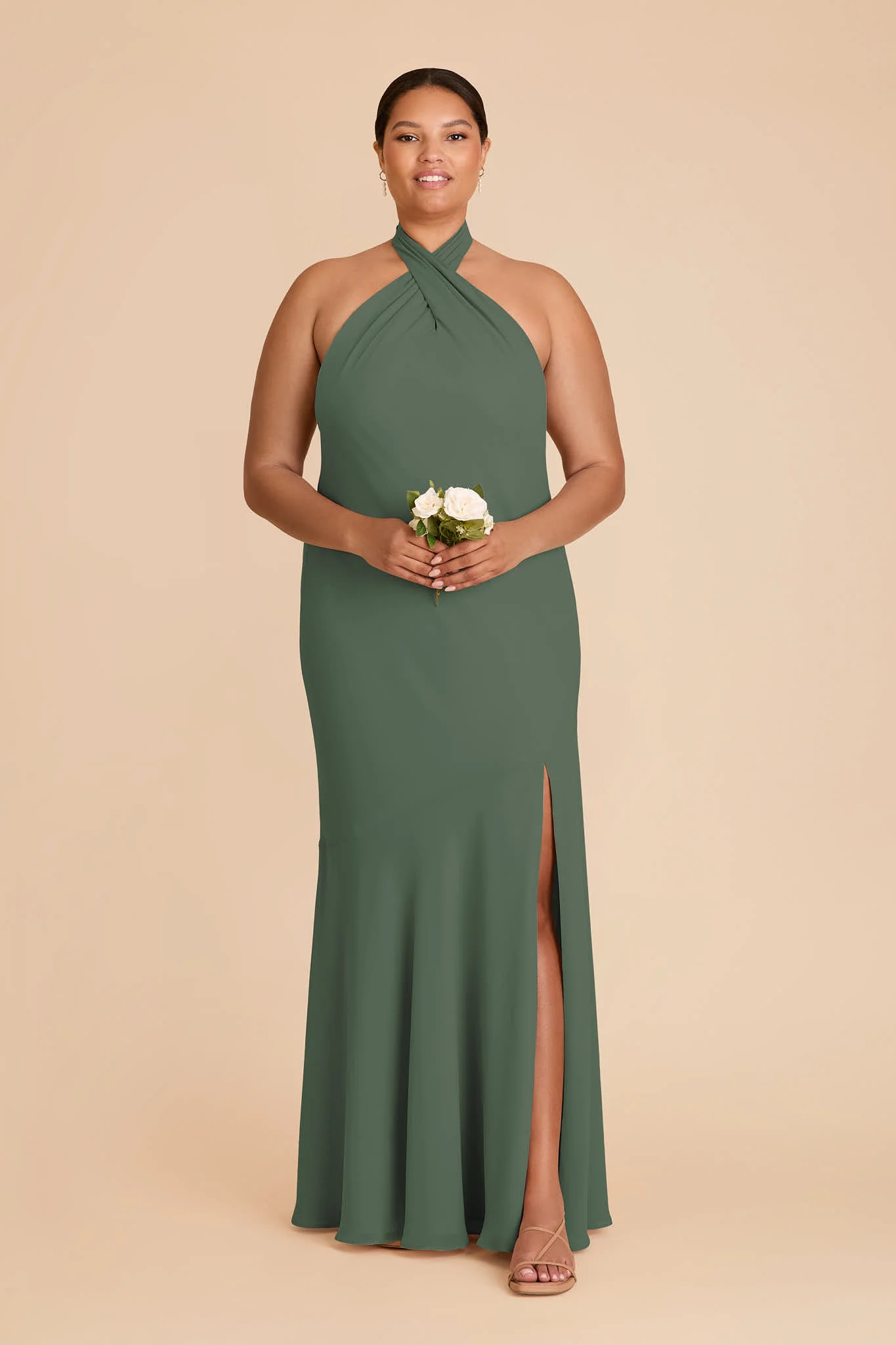 Stephanie Chiffon Dress - Eucalyptus - Image 2