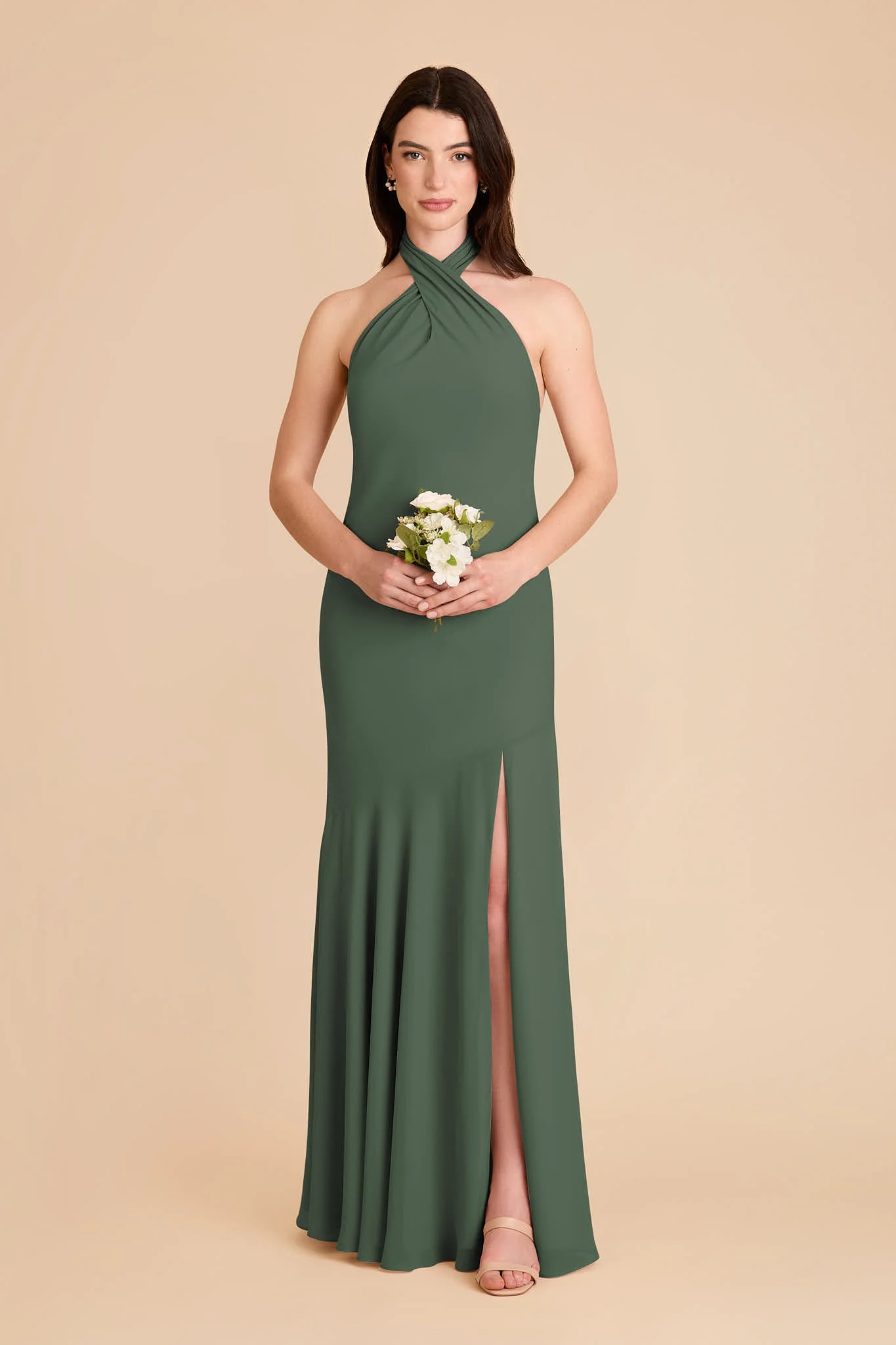 Stephanie Chiffon Dress - Eucalyptus - Image 3