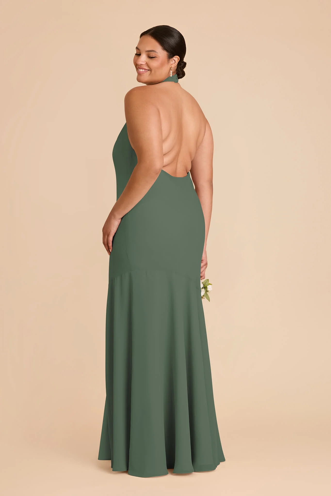 Stephanie Chiffon Dress - Eucalyptus - Image 7