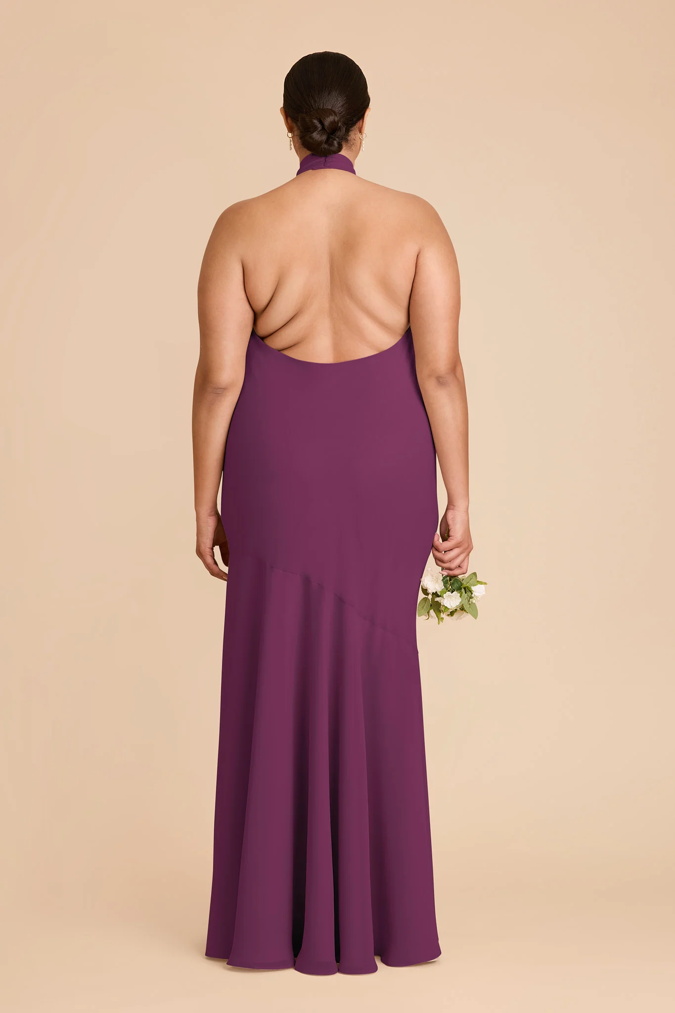 Stephanie Chiffon Dress - Fig - Image 8