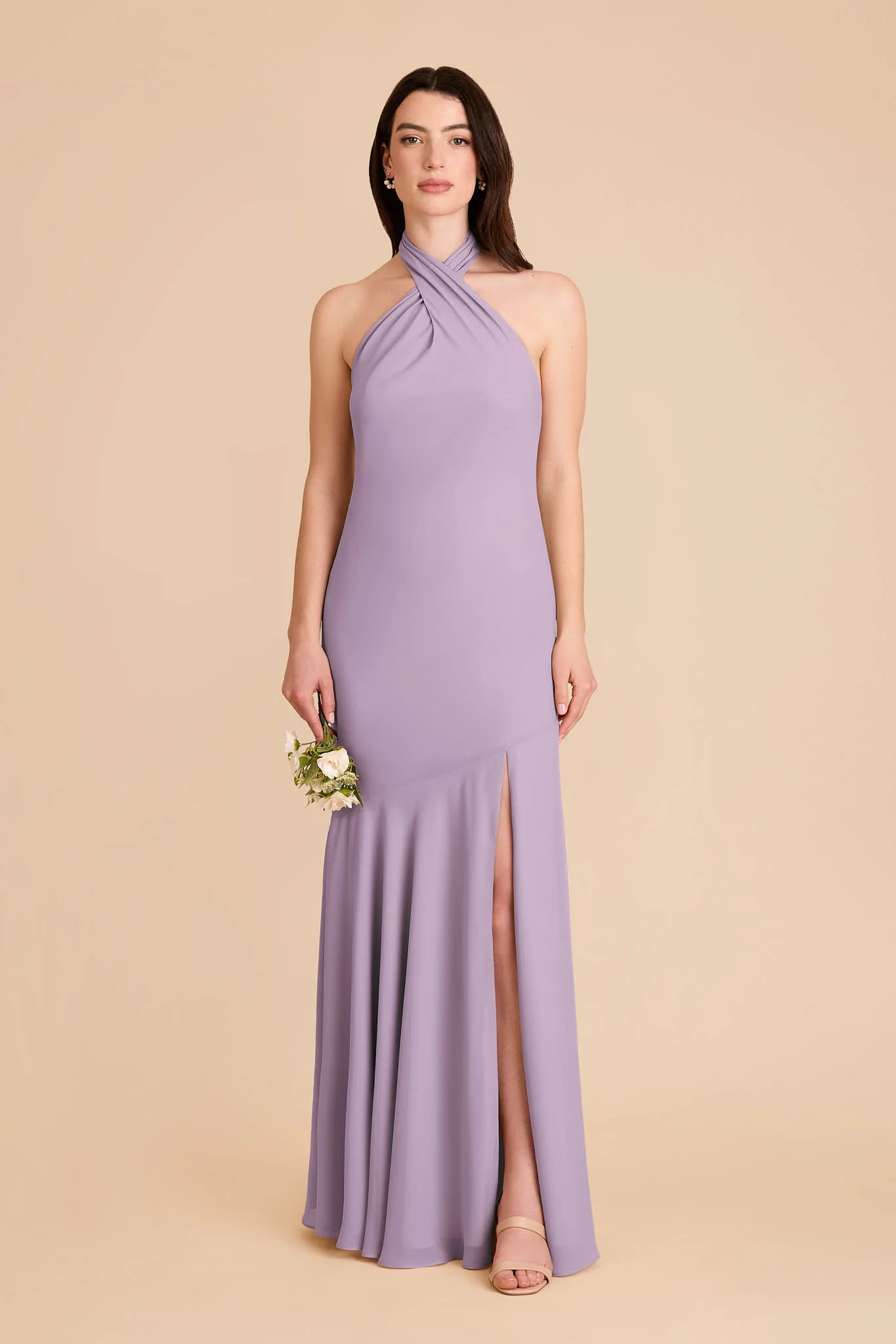 Stephanie Chiffon Dress - Lavender - Image 3