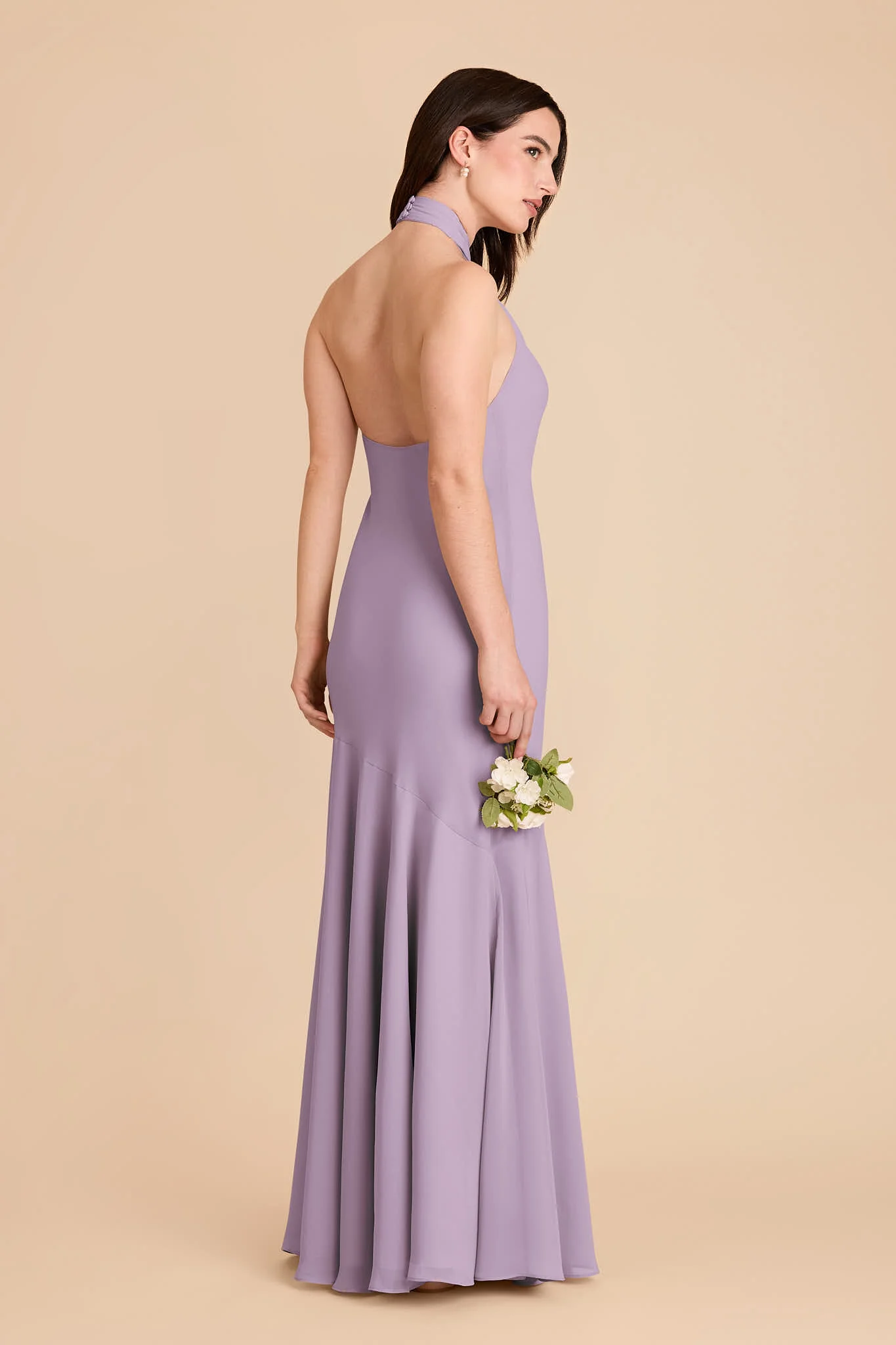 Stephanie Chiffon Dress - Lavender - Image 4