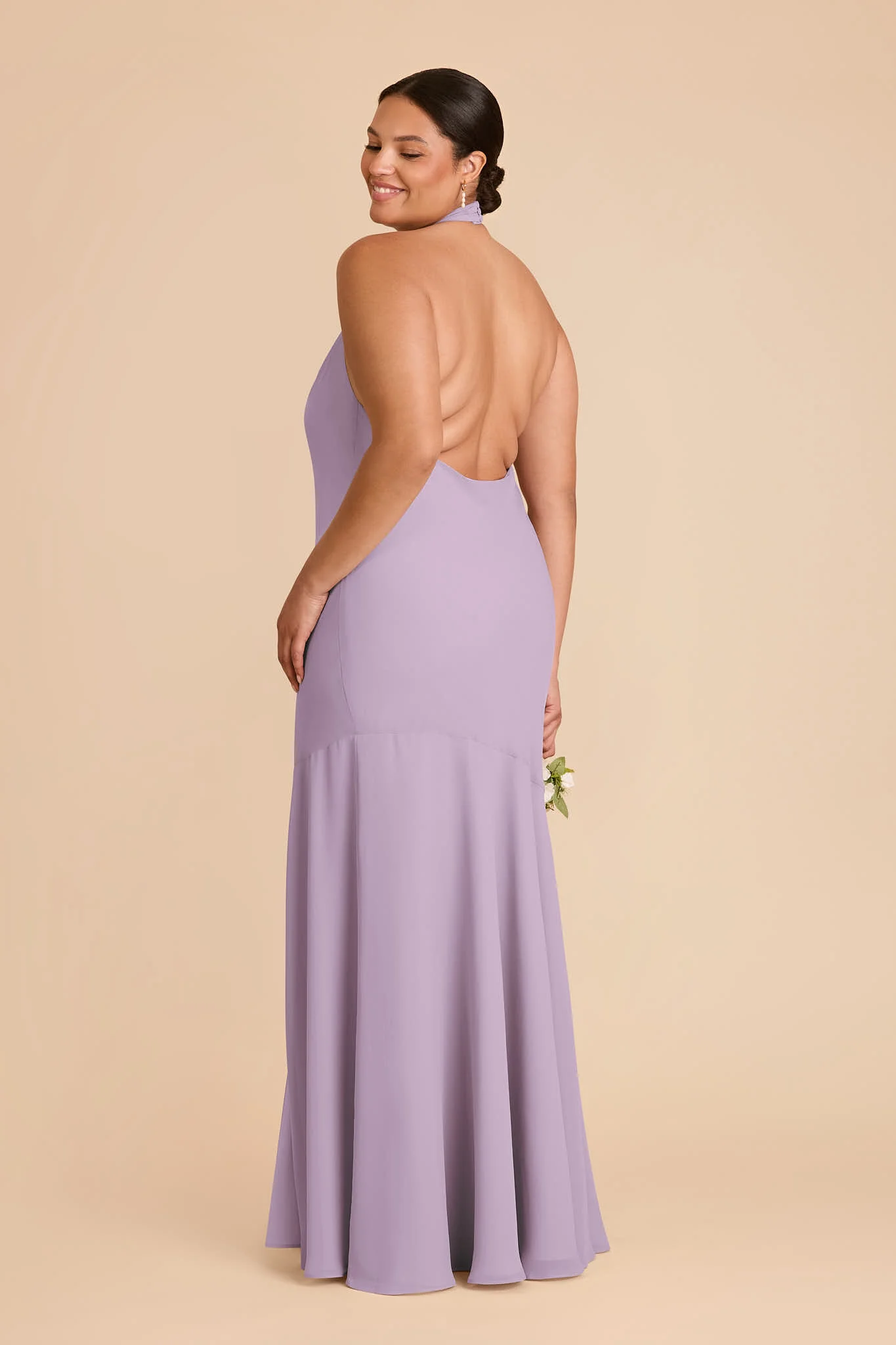 Stephanie Chiffon Dress - Lavender - Image 7