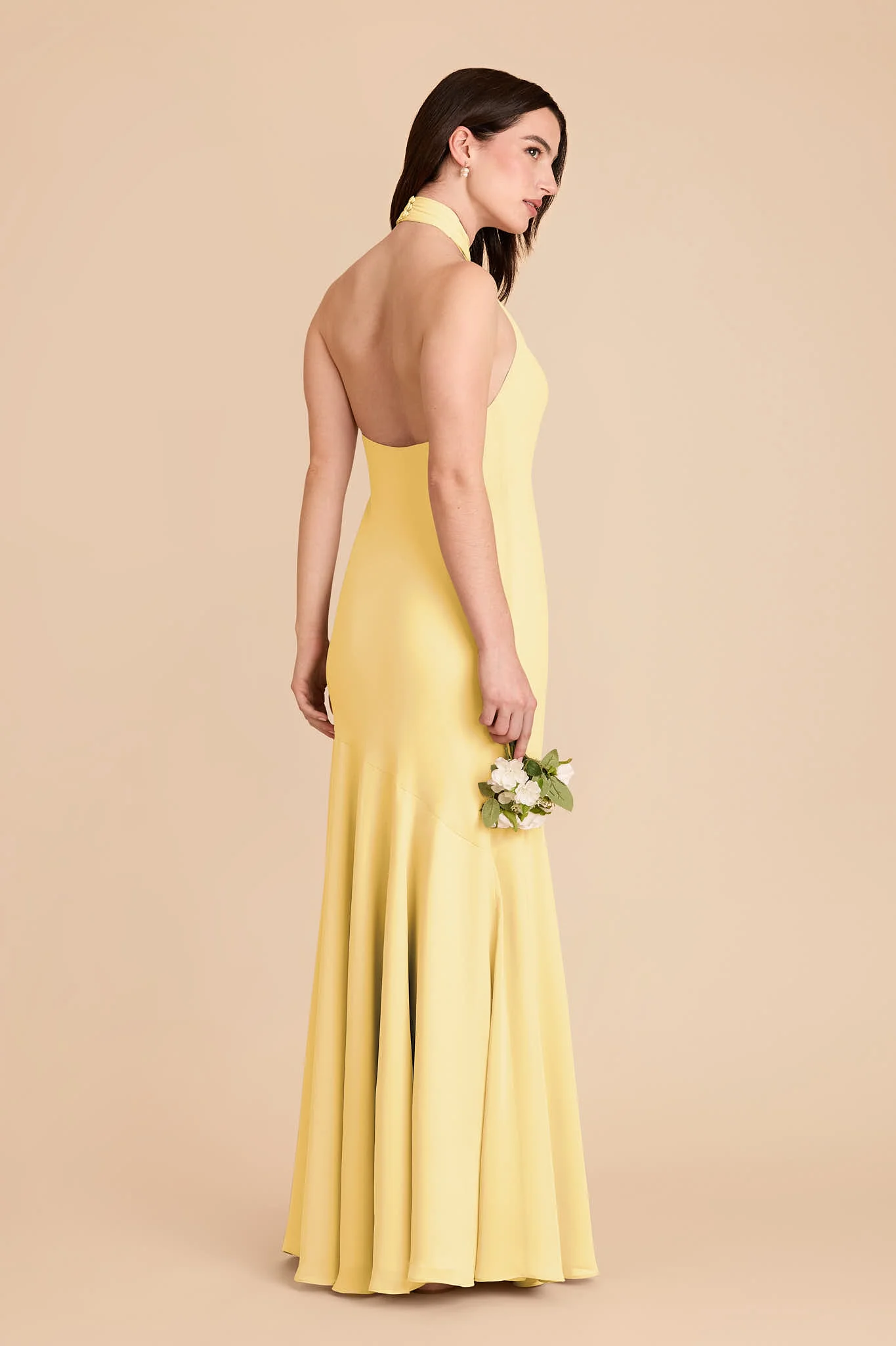 Stephanie Chiffon Dress - Lemon Sorbet - Image 4