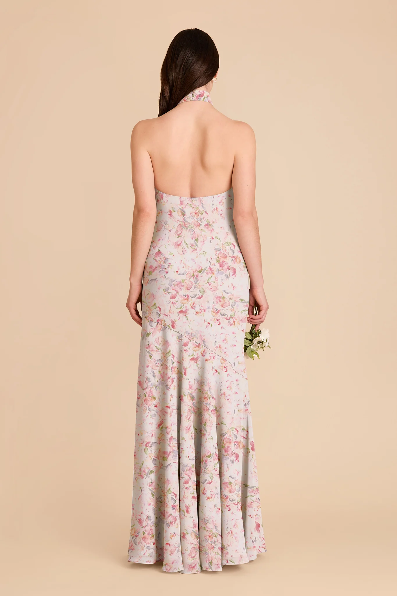 Stephanie Chiffon Dress - Pink Falling Petals - Image 2