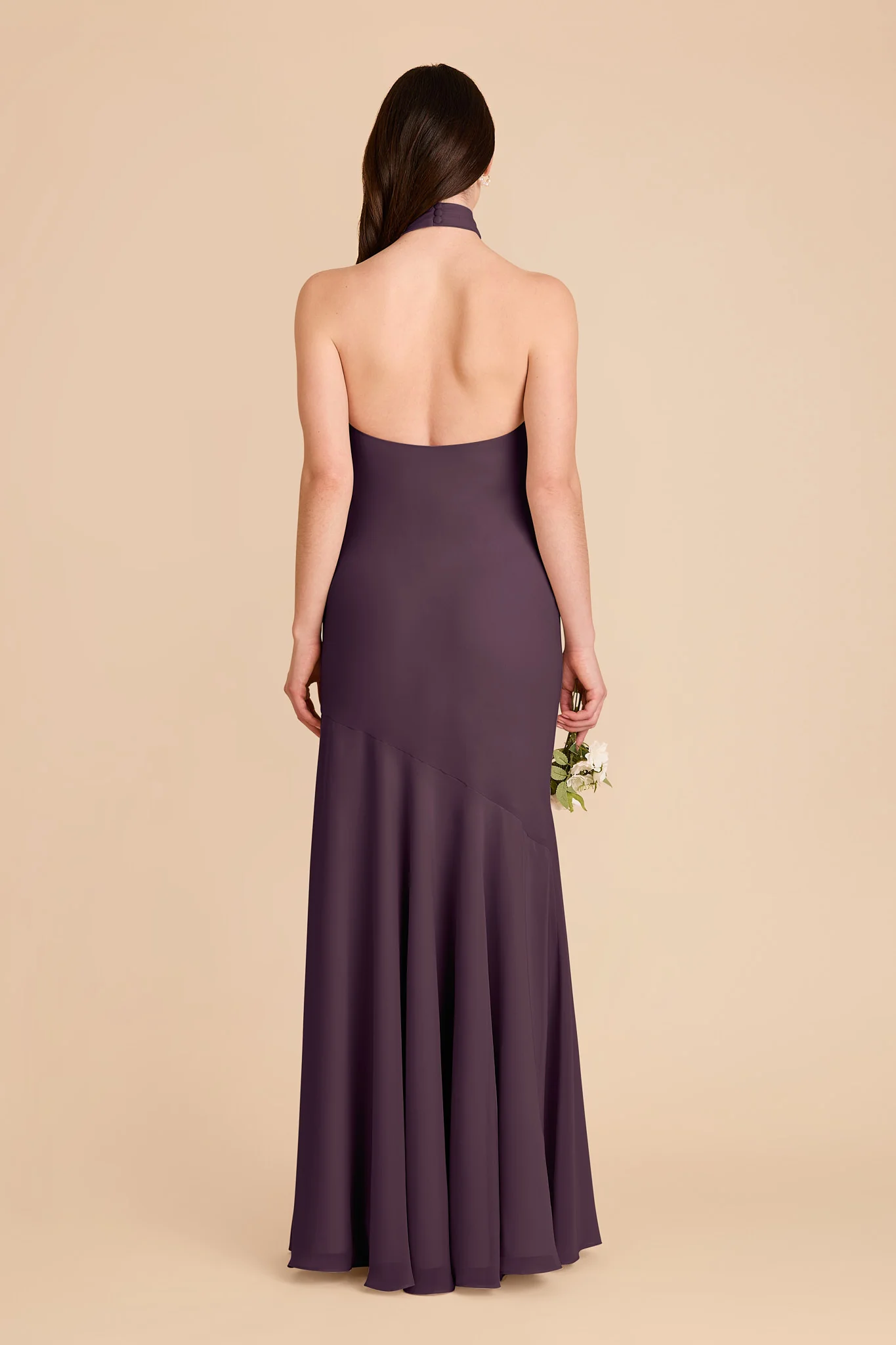 Stephanie Chiffon Dress - Plum - Image 5
