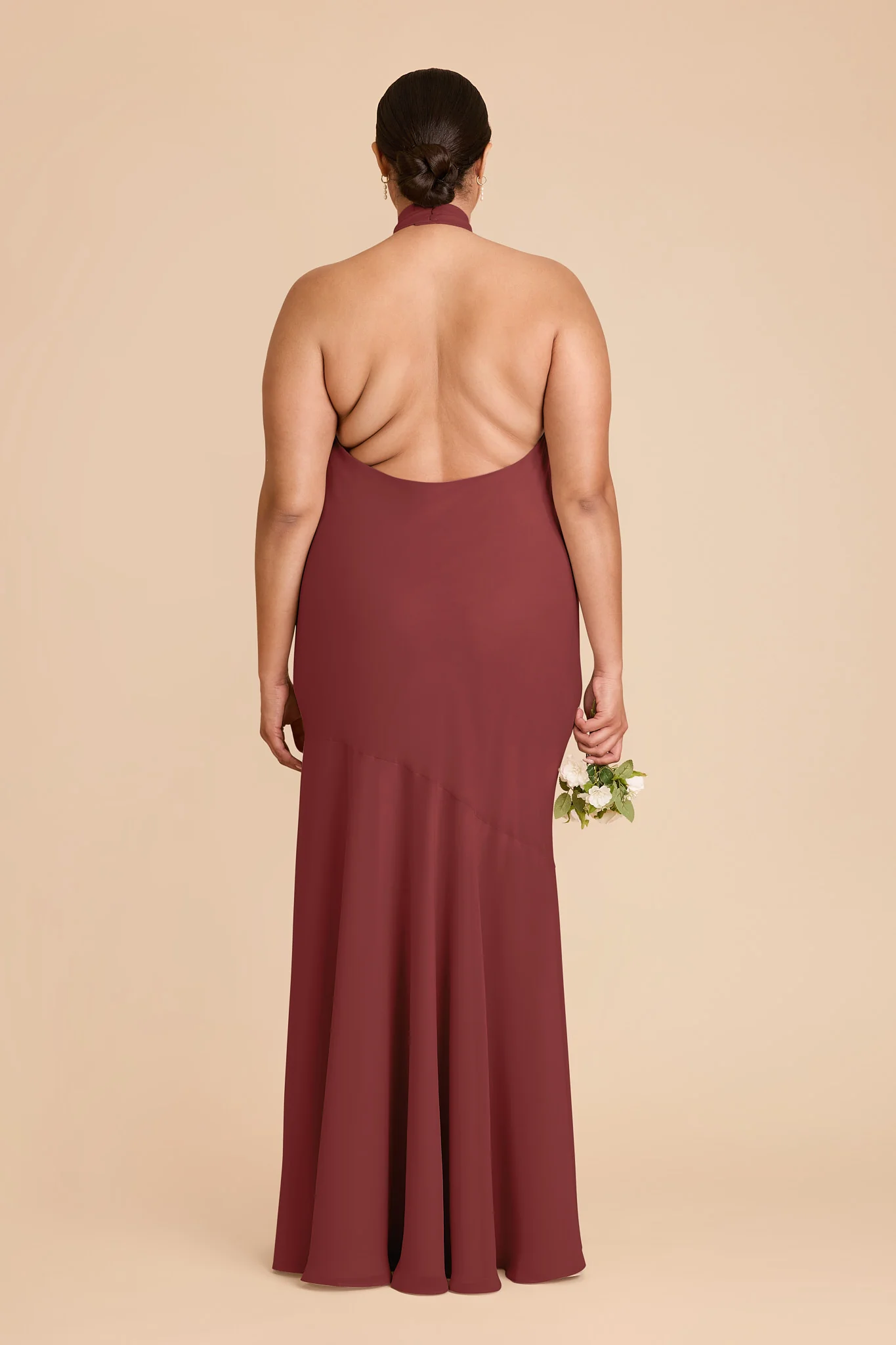 Stephanie Chiffon Dress - Rosewood - Image 8