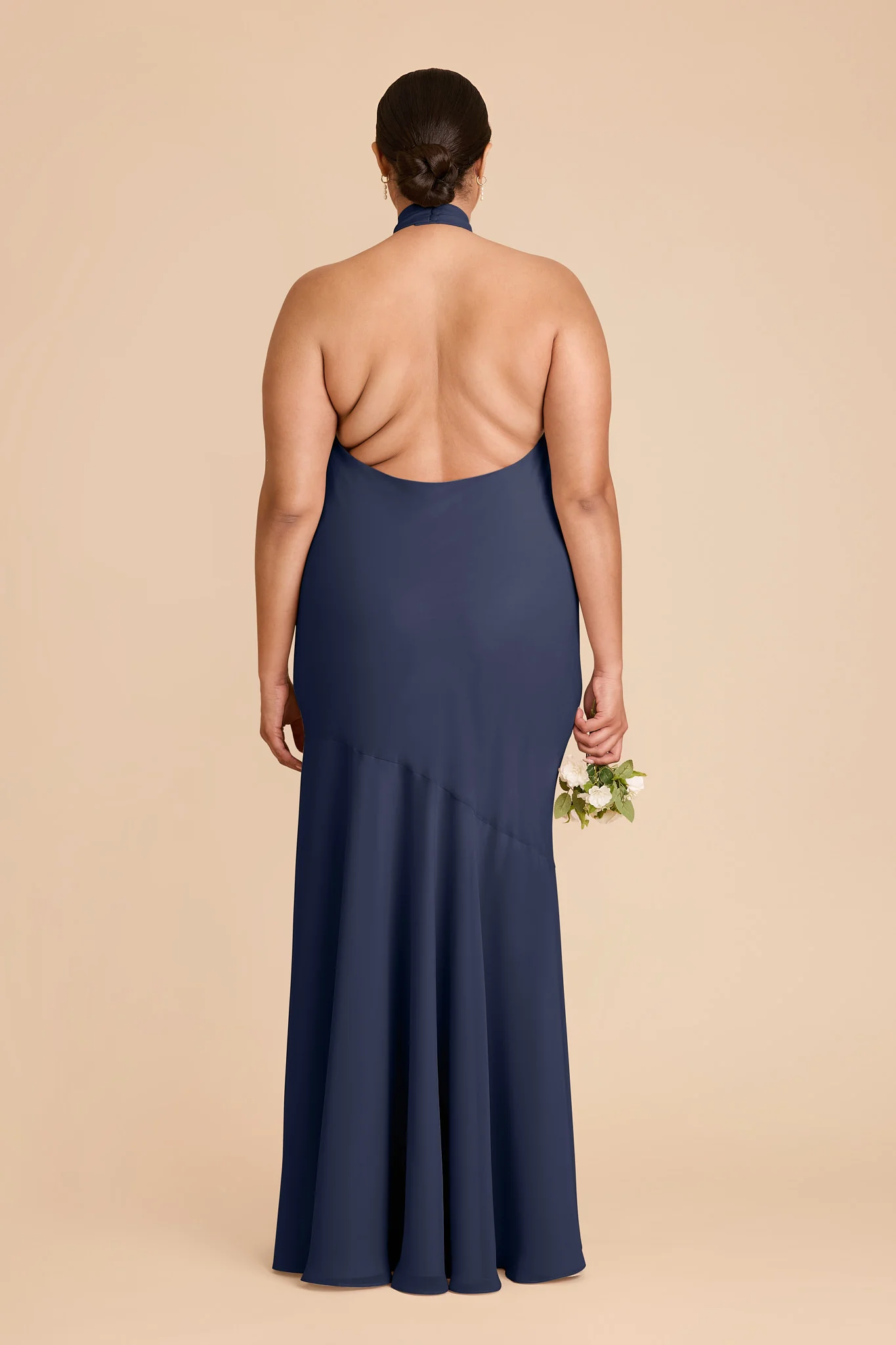 Stephanie Chiffon Dress - Slate Blue - Image 8