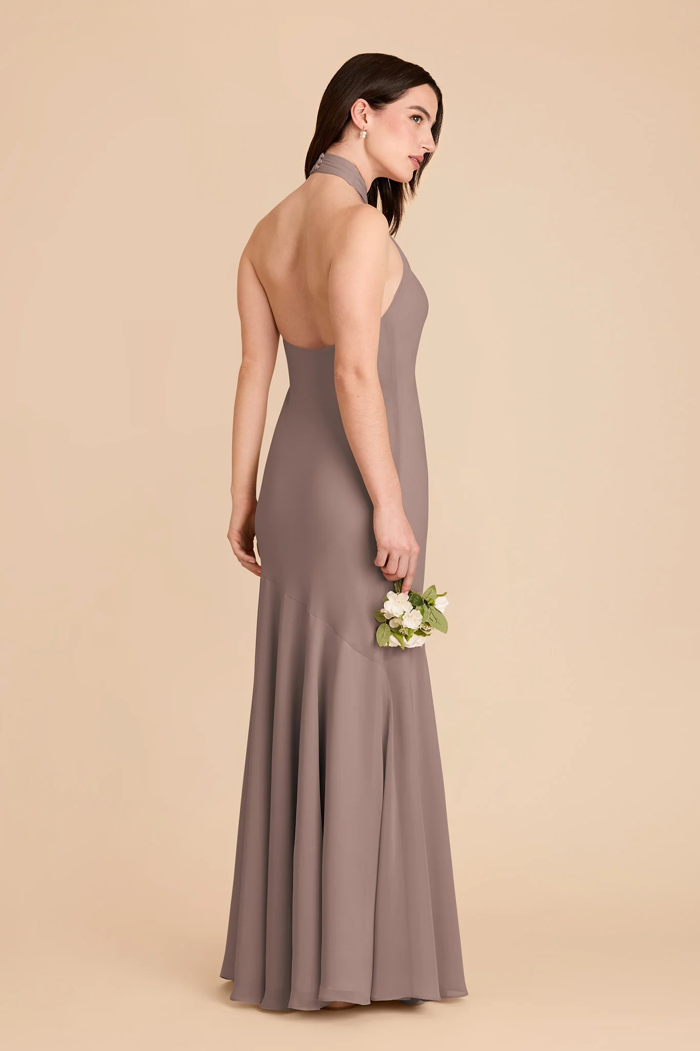 Stephanie Chiffon Dress - Toffee - Image 4