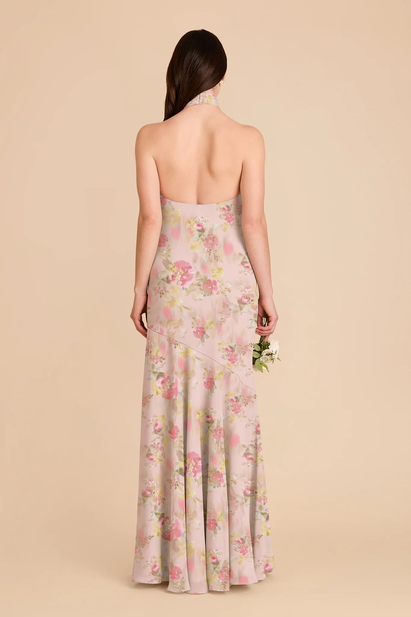 Stephanie Chiffon Dress - Vintage Pink Floral - Image 2