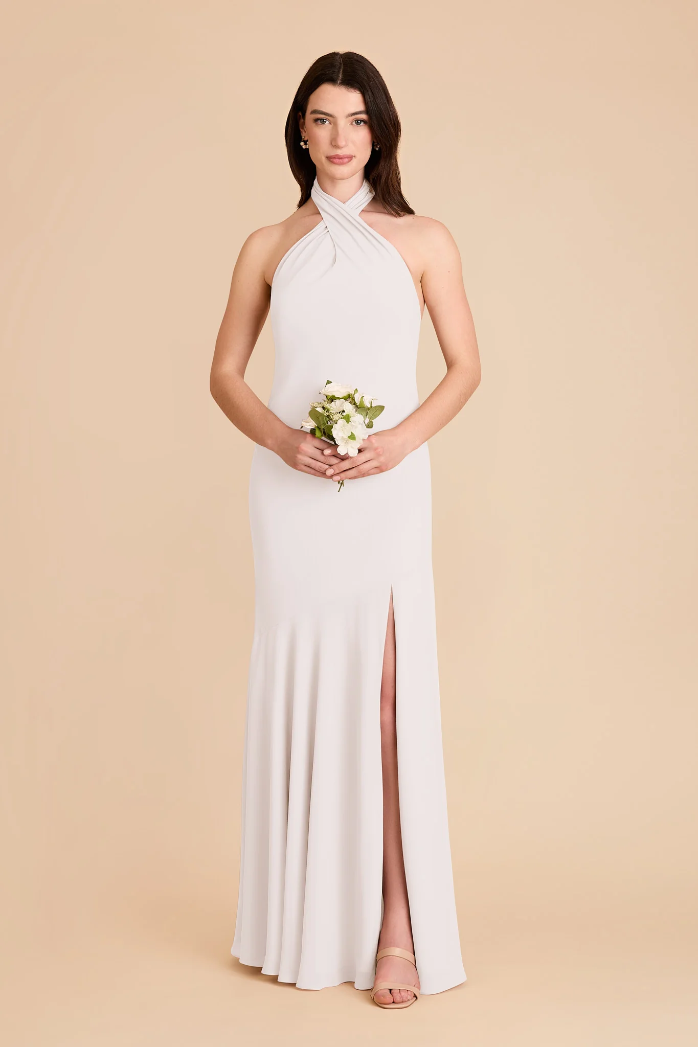 Stephanie Chiffon Dress - White