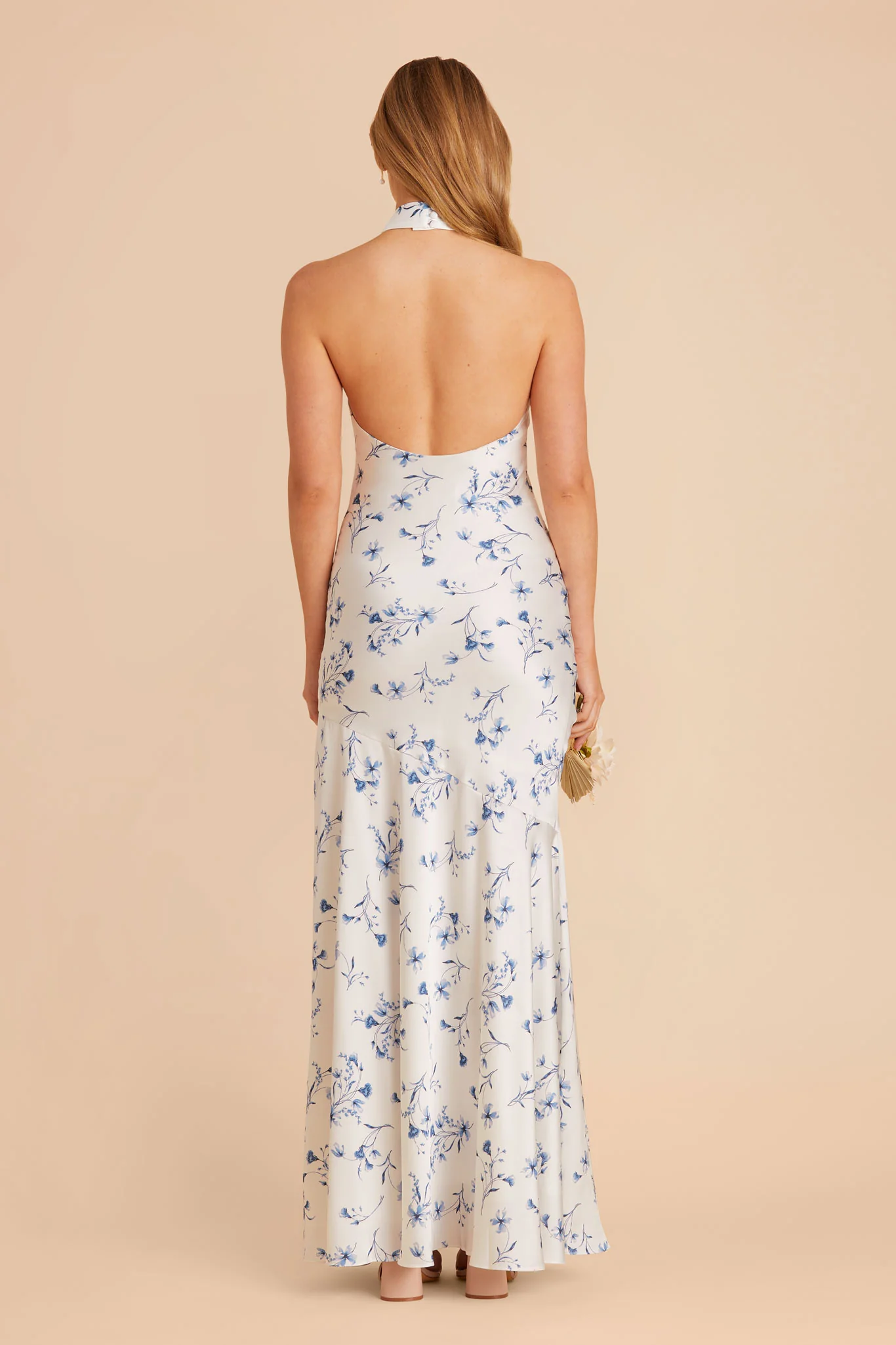 Stephanie Matte Satin Dress - Blue Le Fleur - Image 5