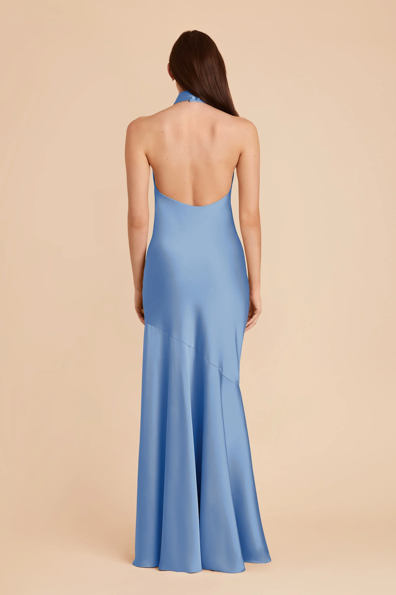 Stephanie Matte Satin Dress - Bluebell - Image 6