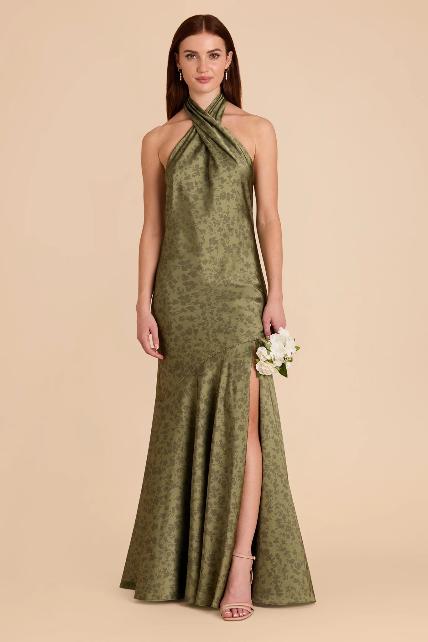 Stephanie Matte Satin Dress - Bright Martini Dreamy Floral - Image 3
