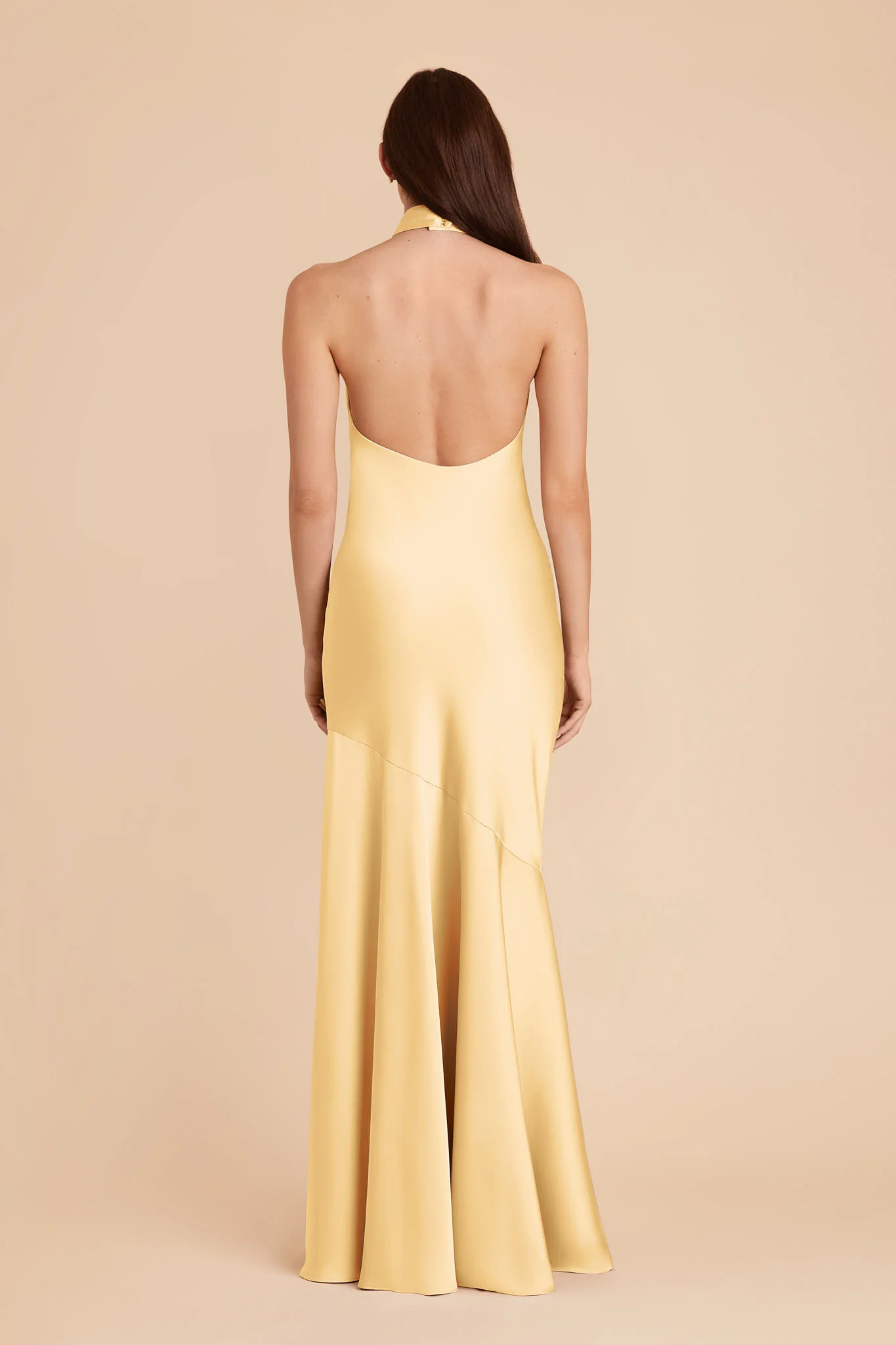 Stephanie Matte Satin Dress - Butter - Image 6