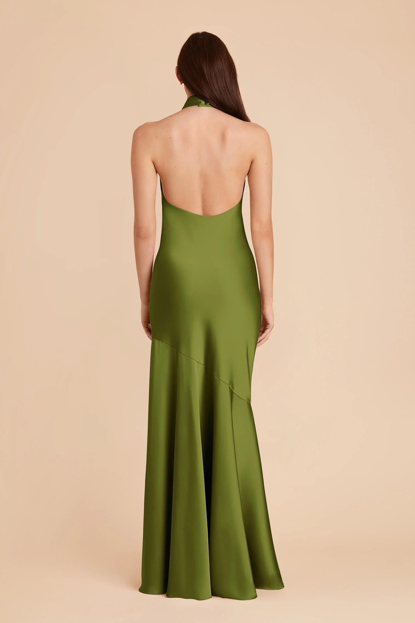 Stephanie Matte Satin Dress - Cactus - Image 6