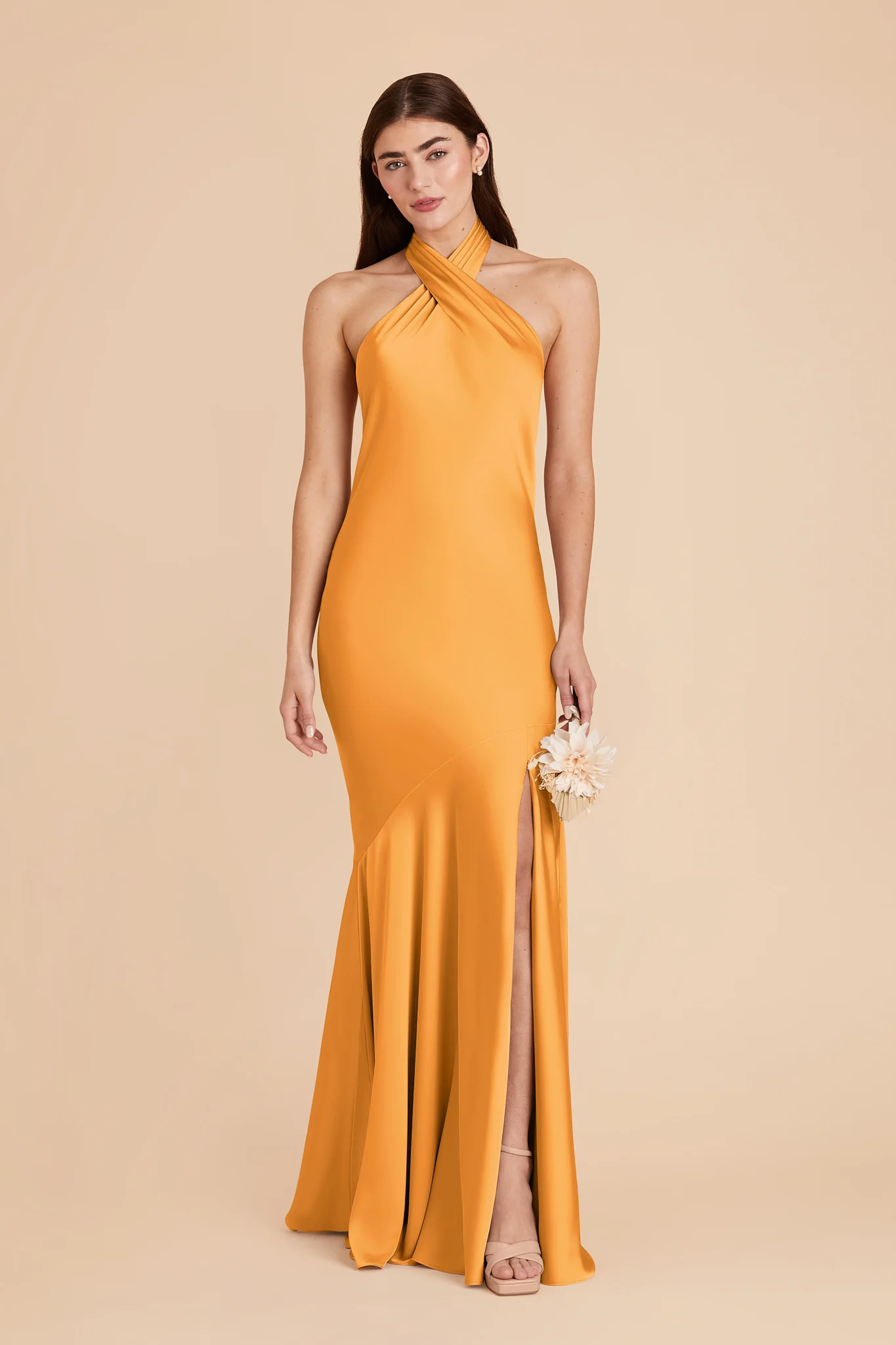 Stephanie Matte Satin Dress - Mango