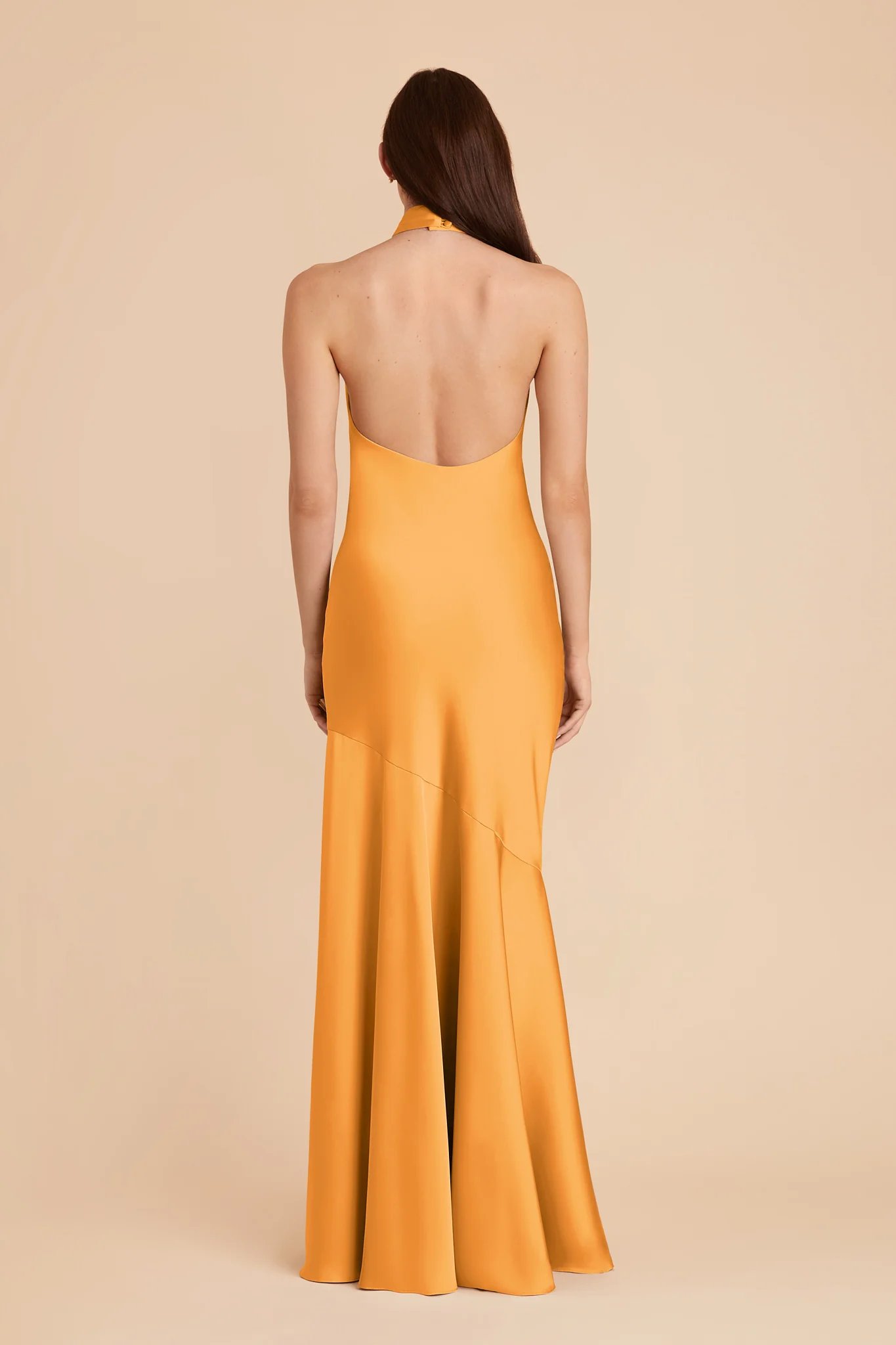 Stephanie Matte Satin Dress - Mango - Image 5