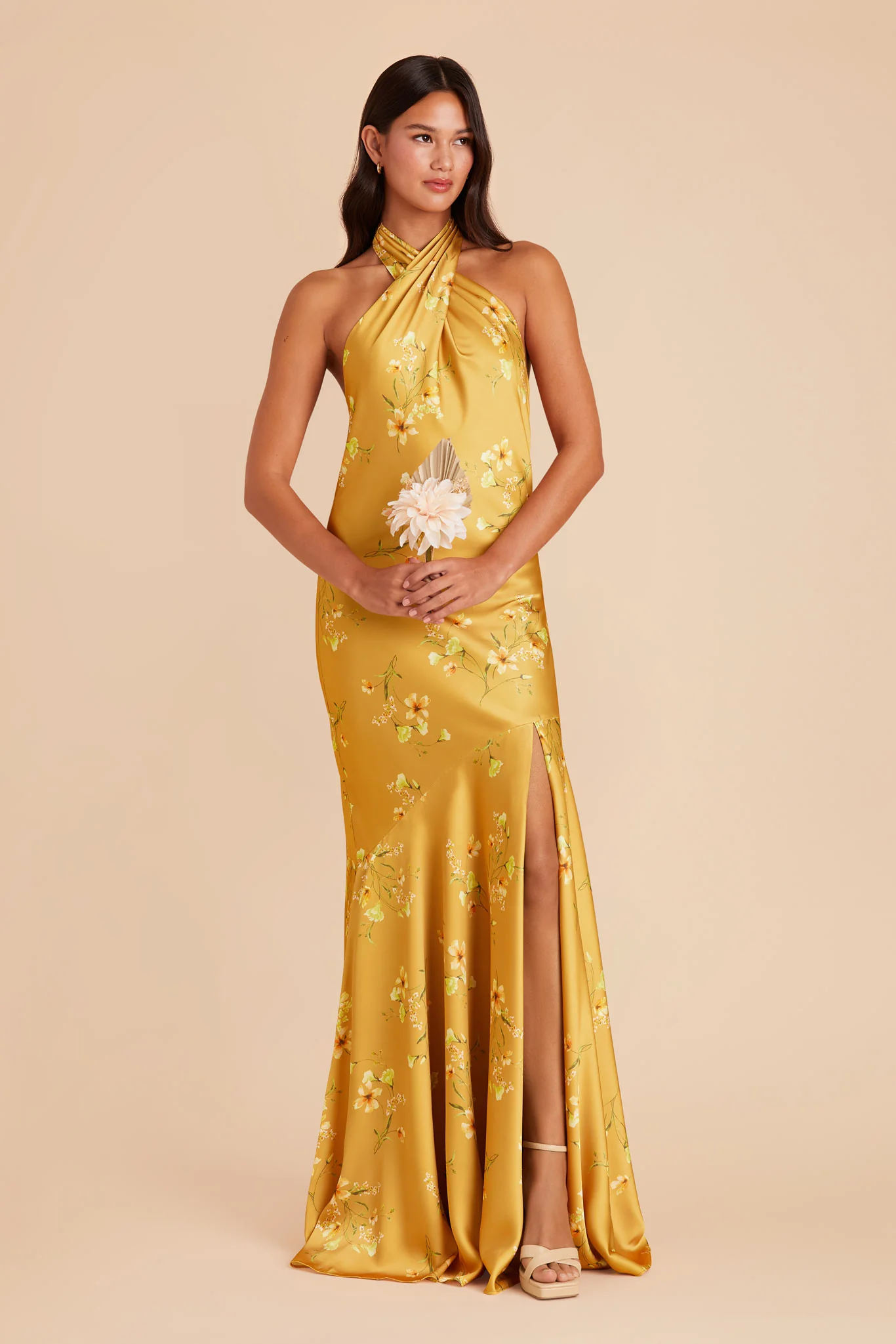 Stephanie Matte Satin Dress - Marigold Le Fleur - Image 2