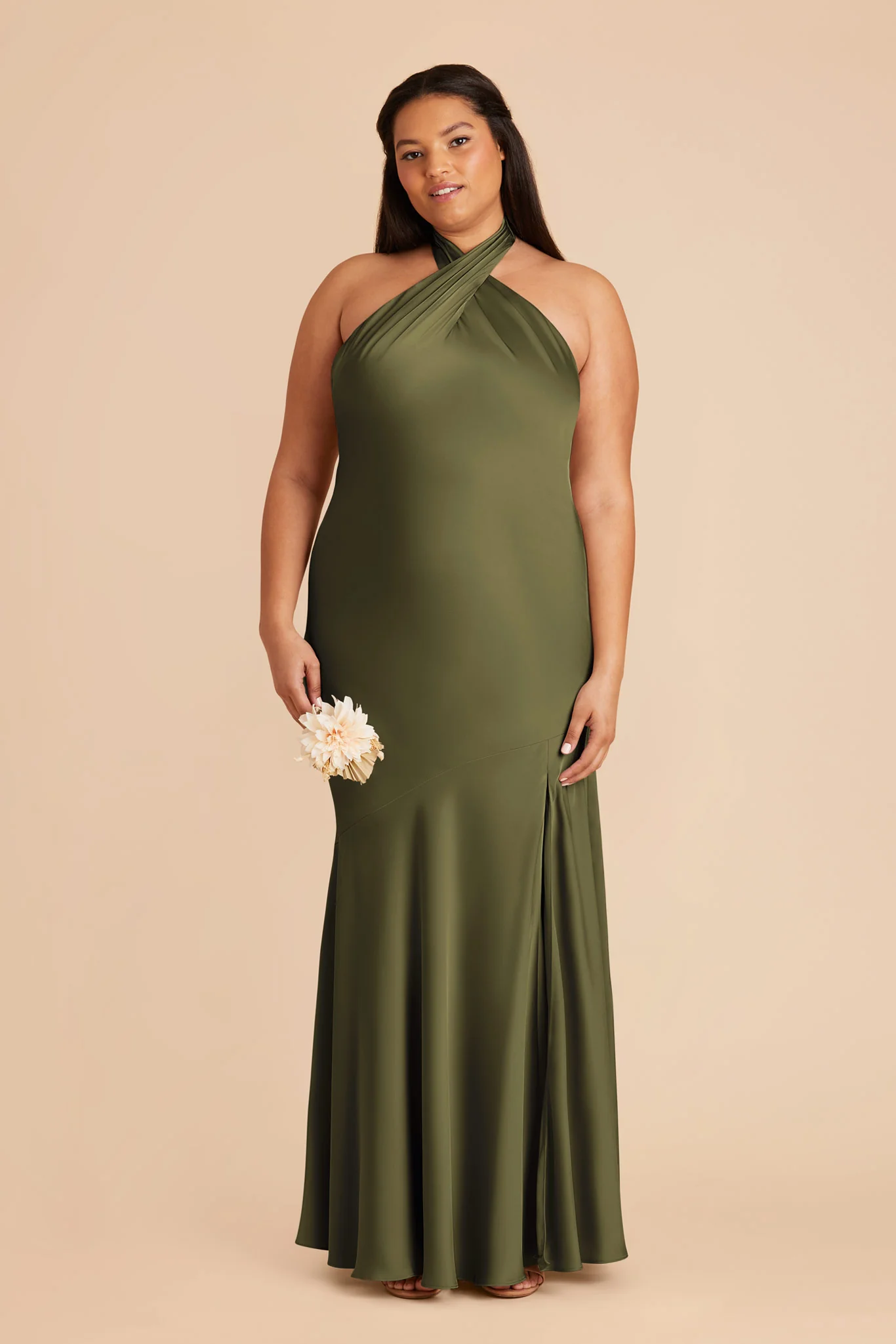 Stephanie Matte Satin Dress - Martini - Image 2