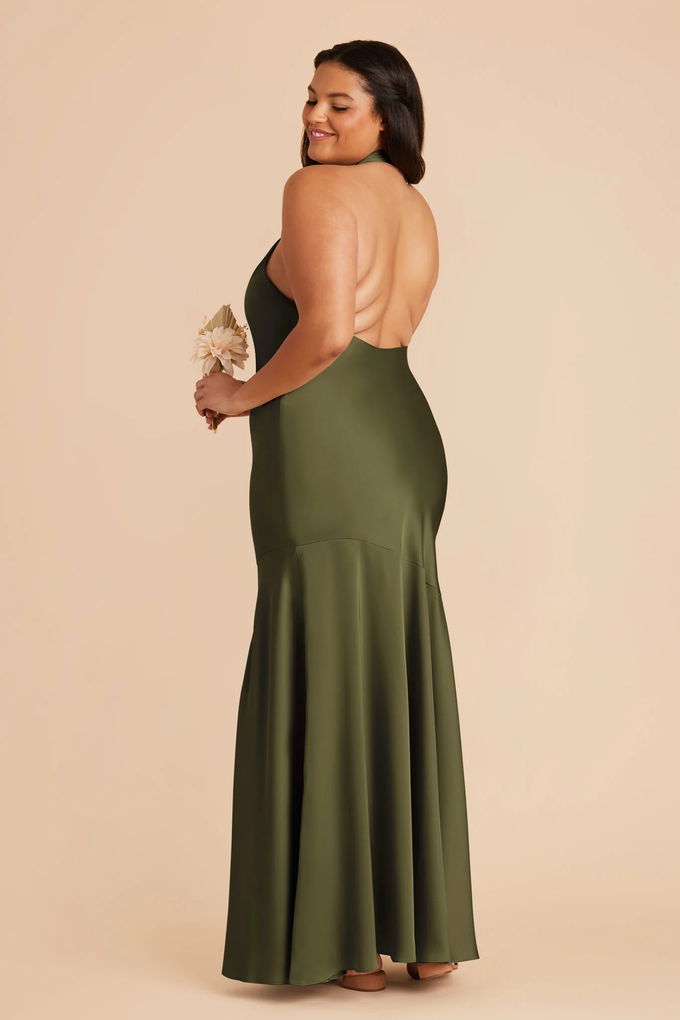 Stephanie Matte Satin Dress - Martini - Image 9