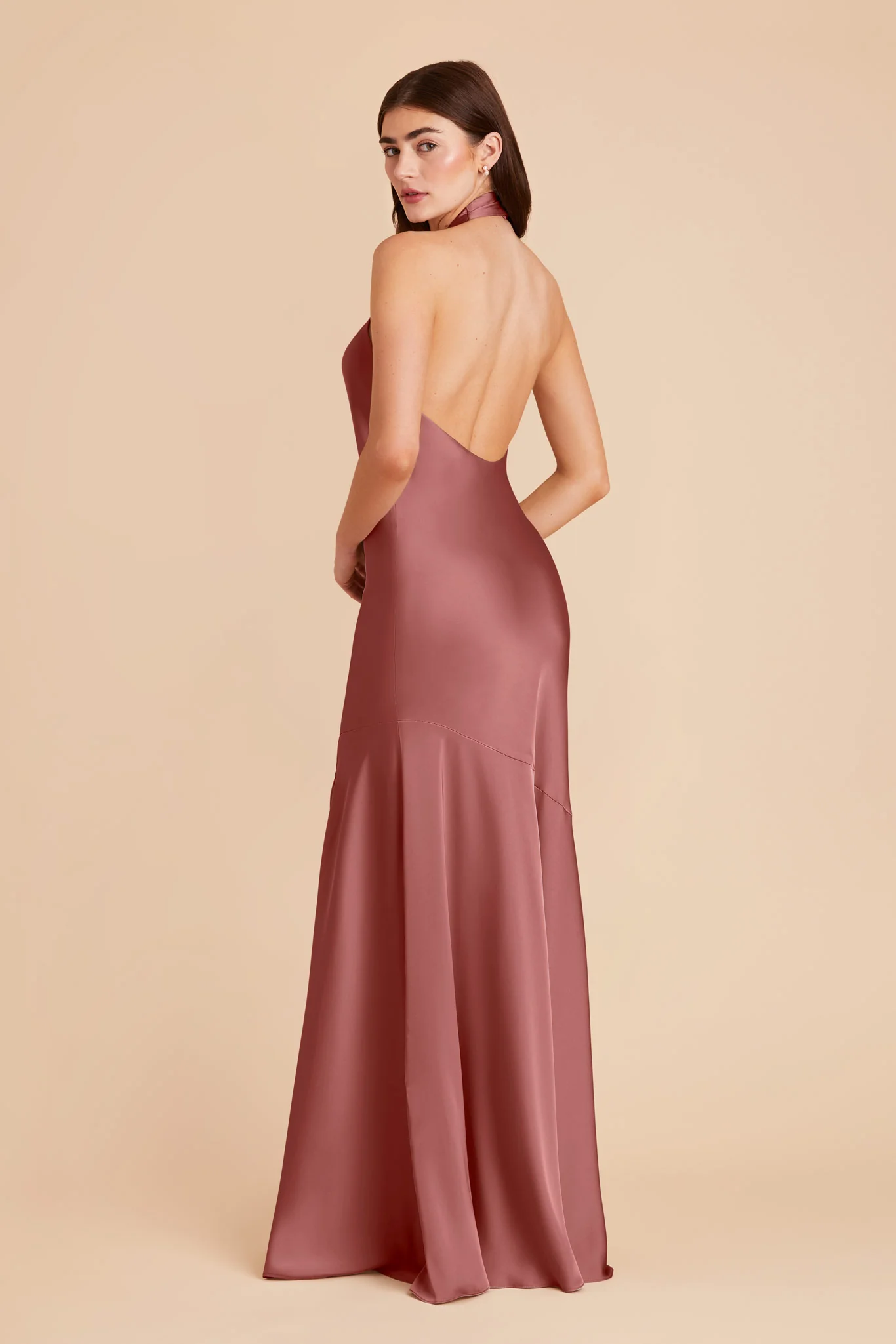 Stephanie Matte Satin Dress - Wild Rose - Image 5