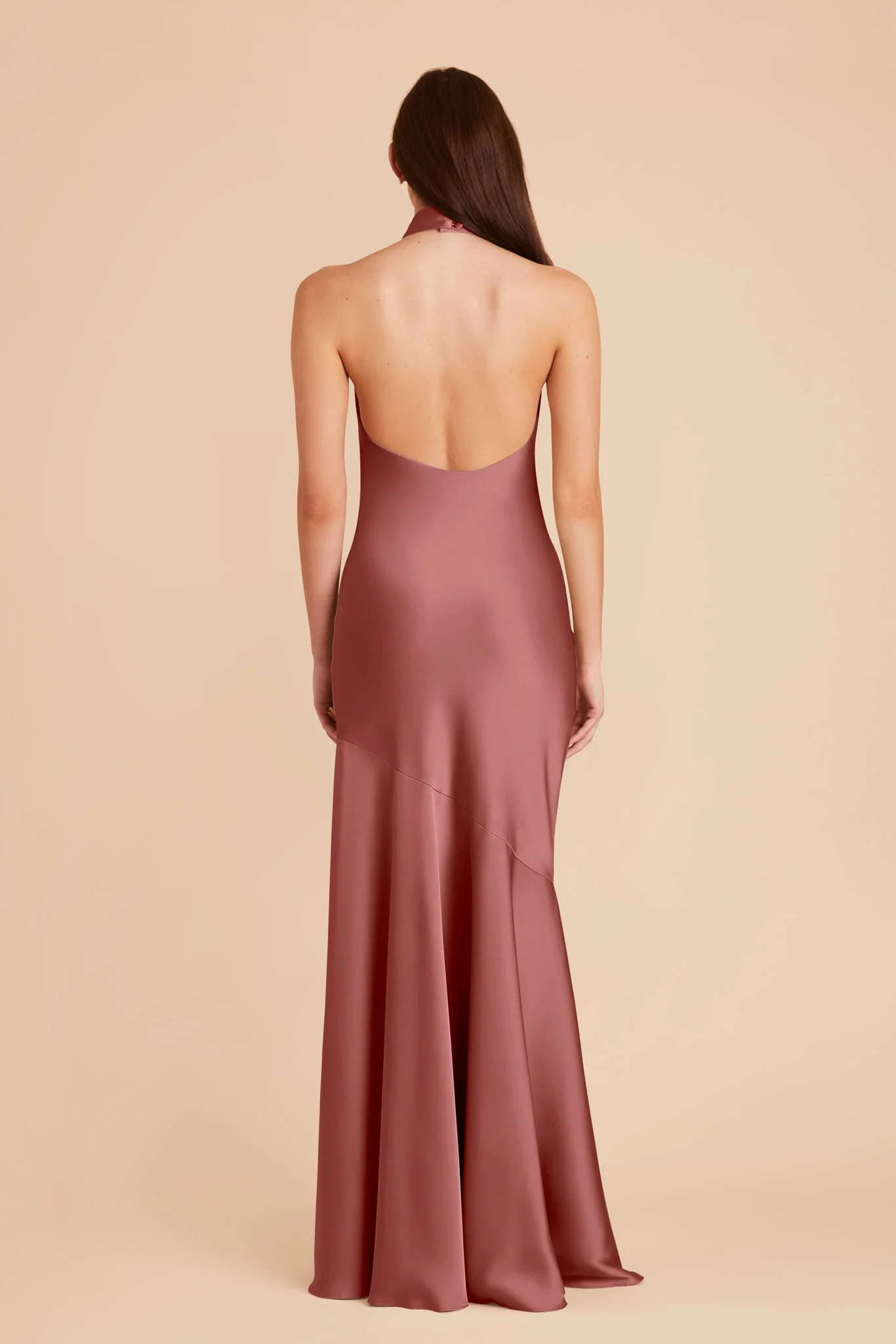 Stephanie Matte Satin Dress - Wild Rose - Image 6