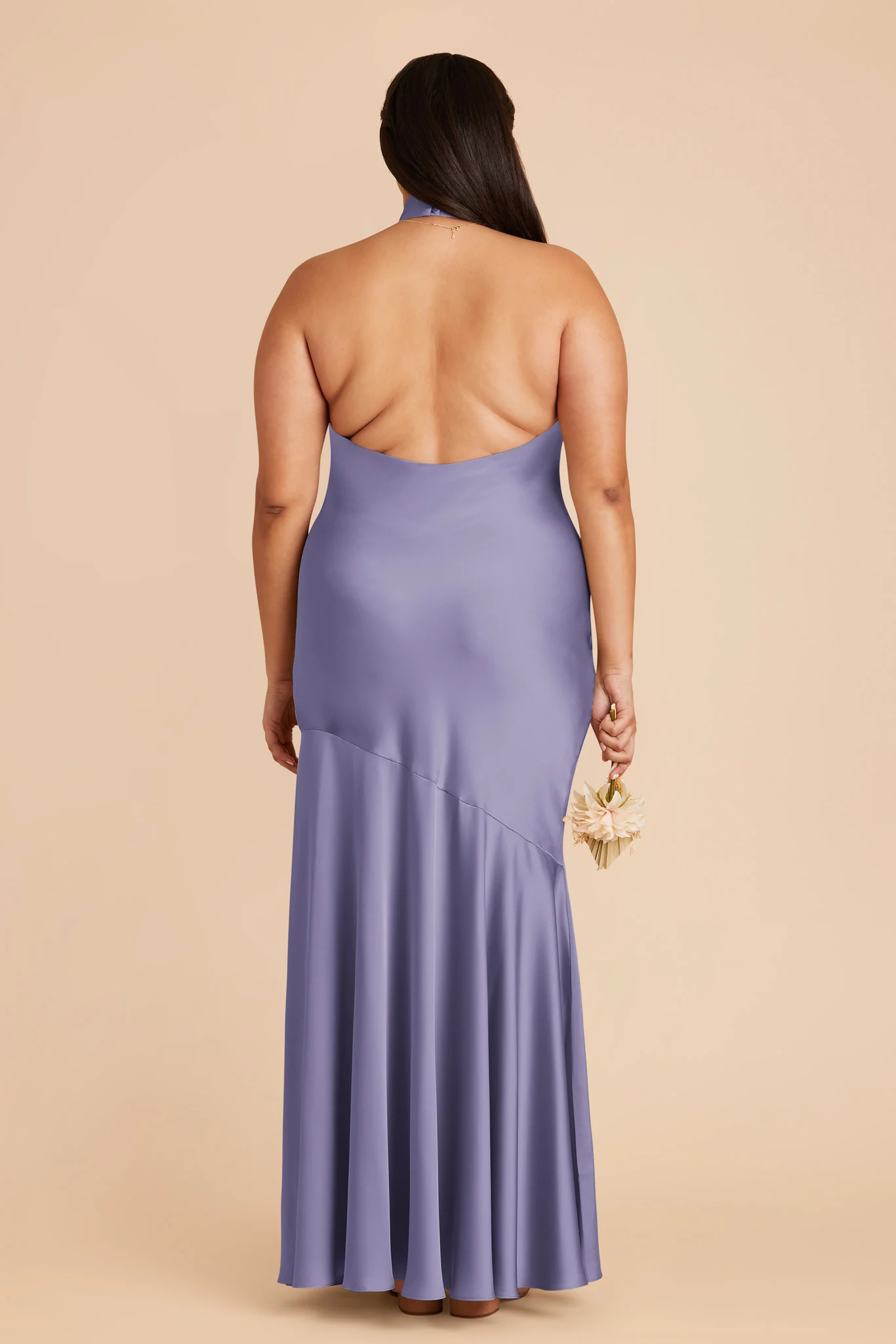 Stephanie Matte Satin Dress - Wisteria - Image 10