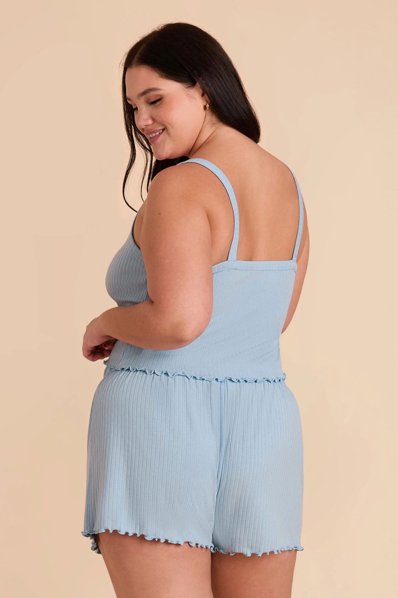 Sunday Pointelle Pajama Set - Mist Blue - Image 12