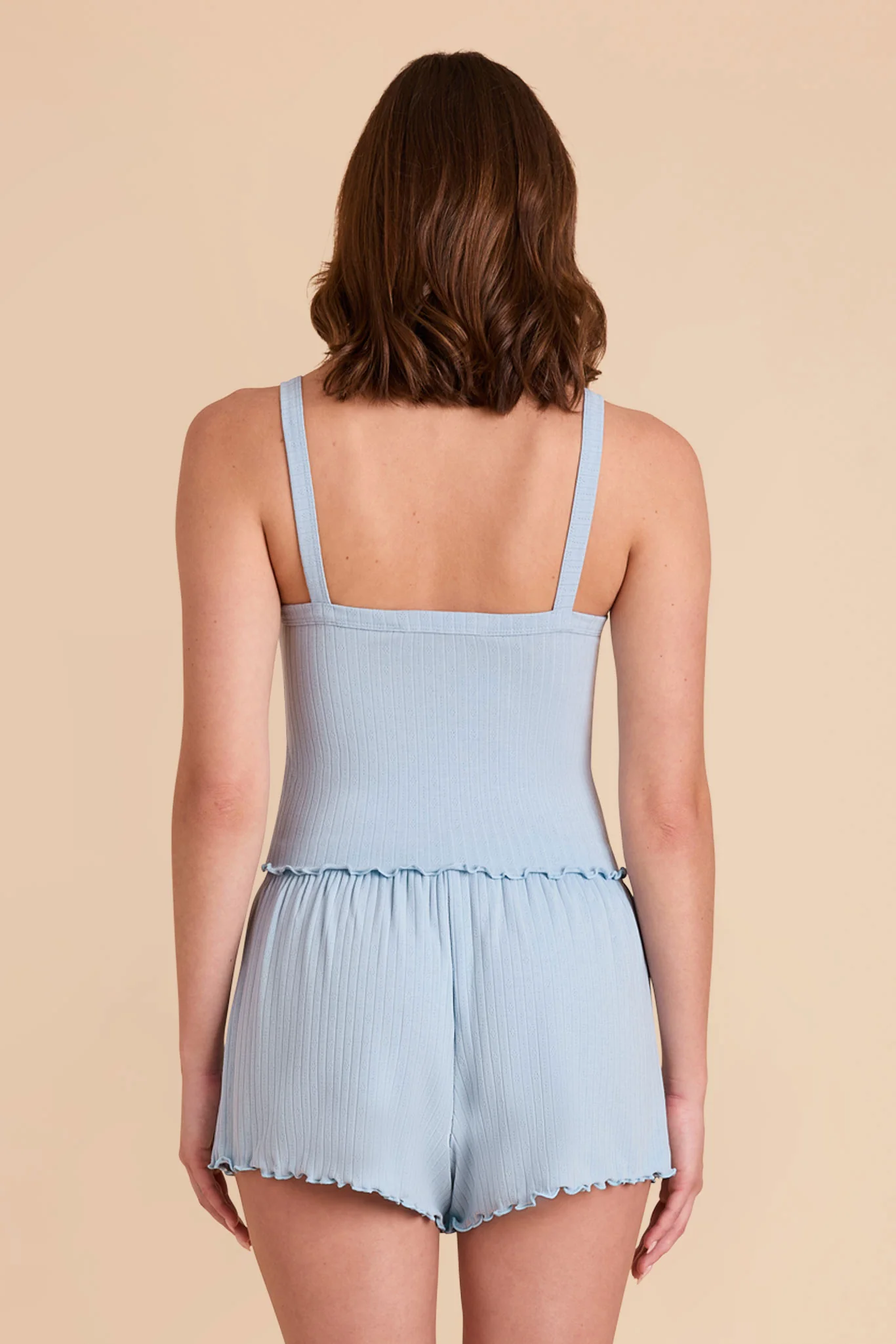 Sunday Pointelle Pajama Set - Mist Blue - Image 8