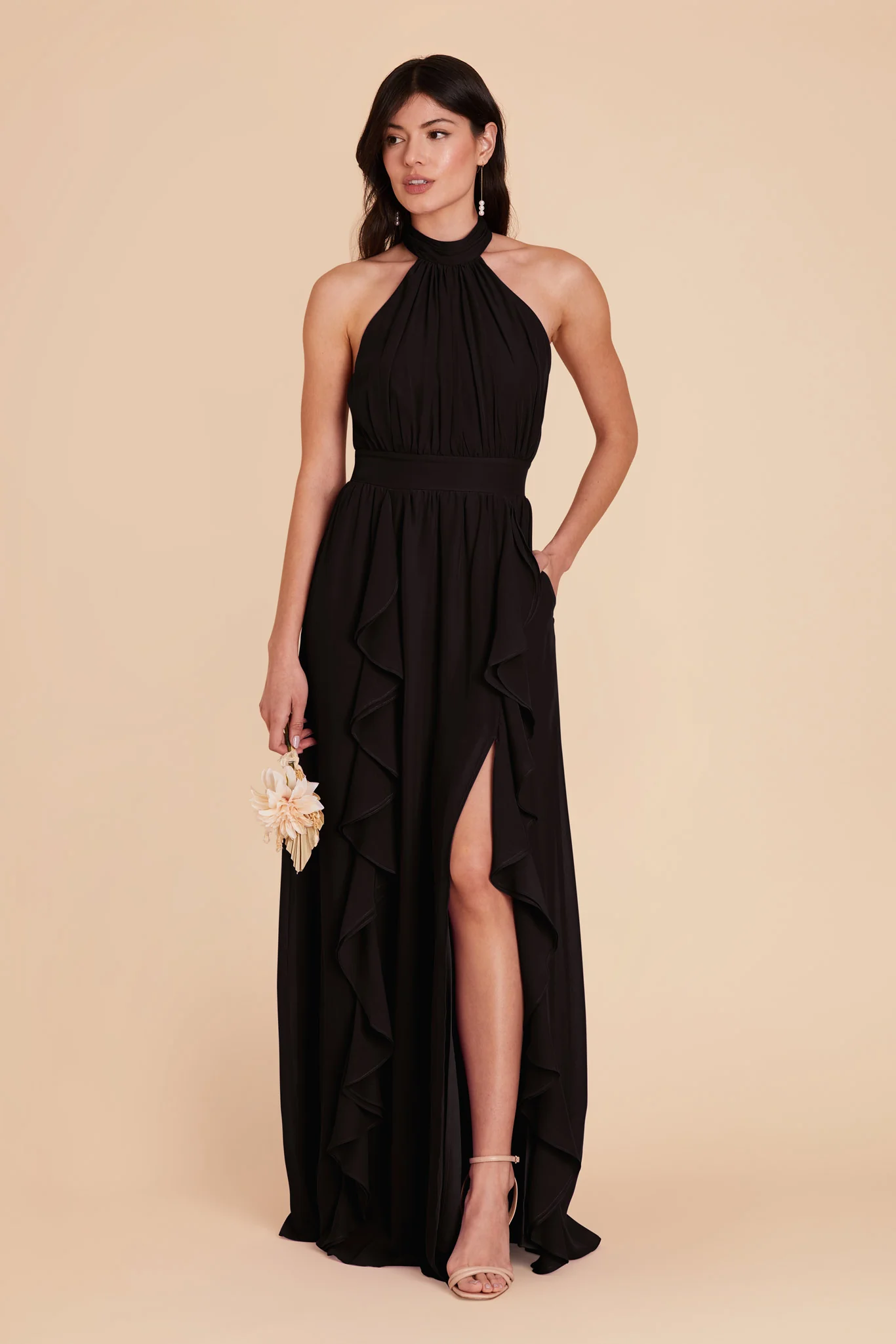 Swatch - Chiffon in Black - Image 4