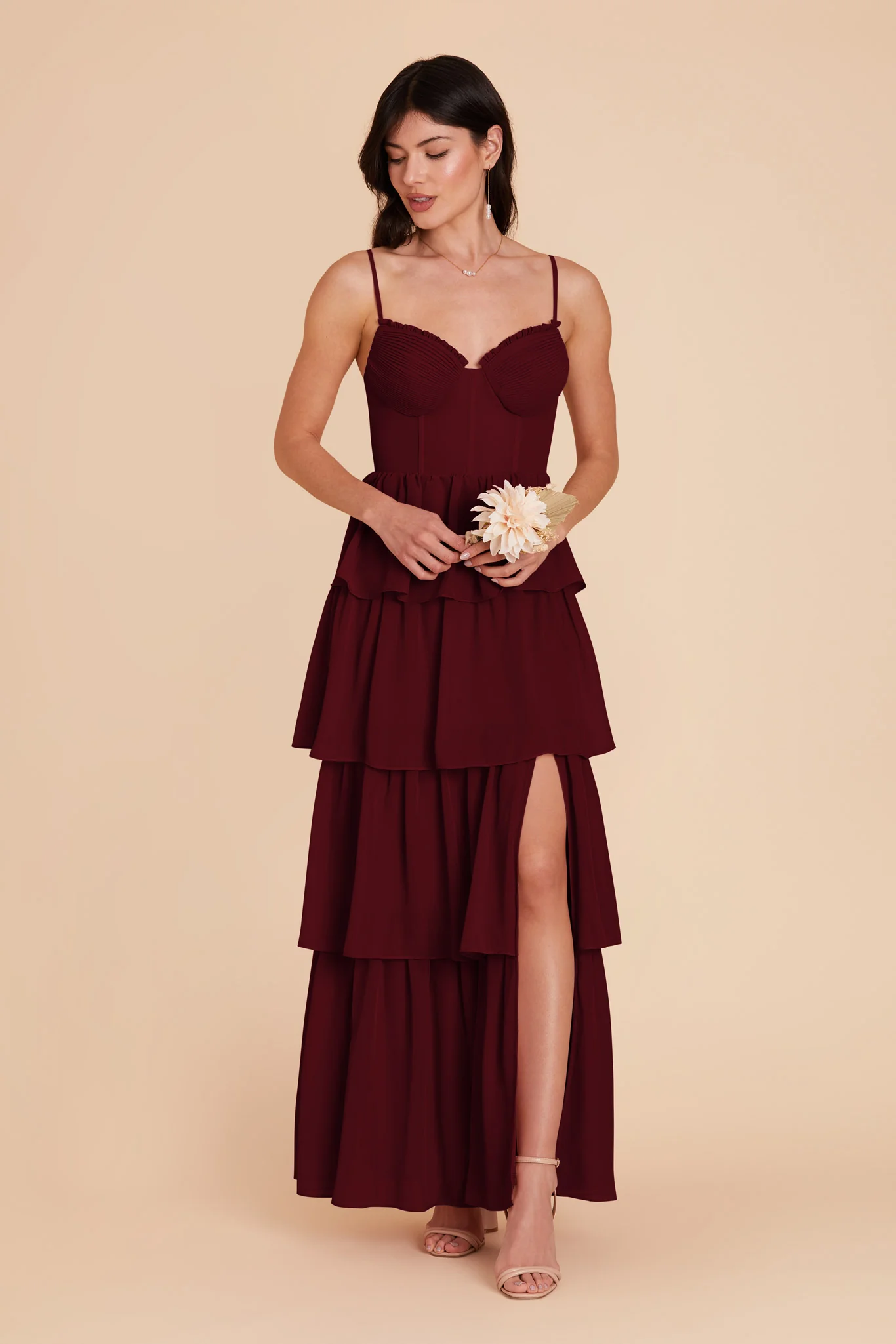 Swatch - Chiffon in Cabernet - Image 3