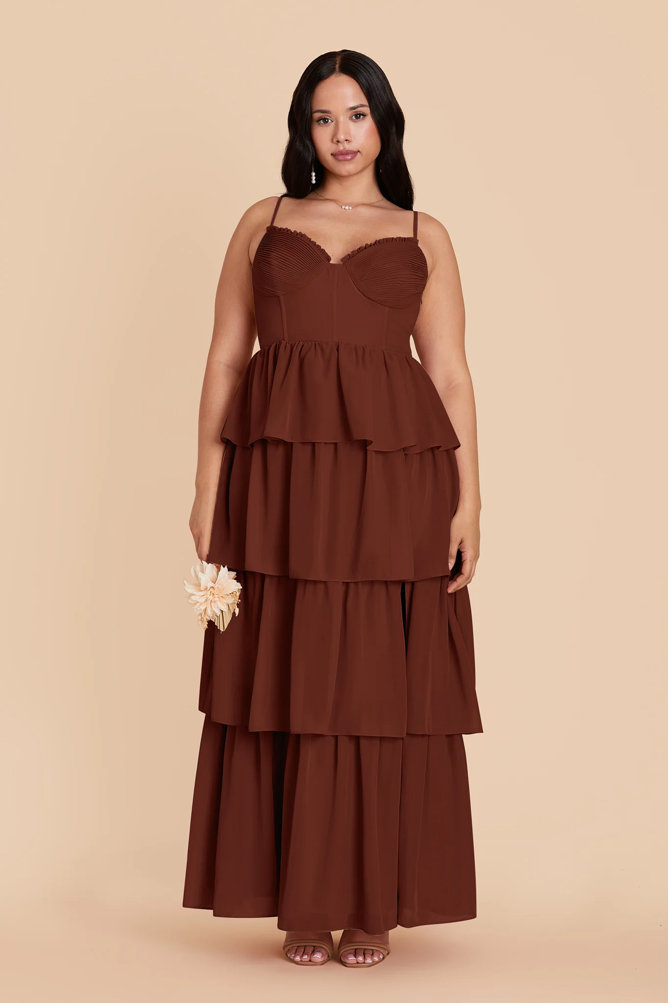Swatch - Chiffon in Cognac - Image 3