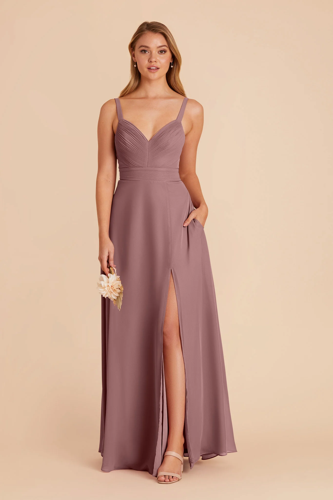 Swatch - Chiffon in Dark Mauve - Image 4